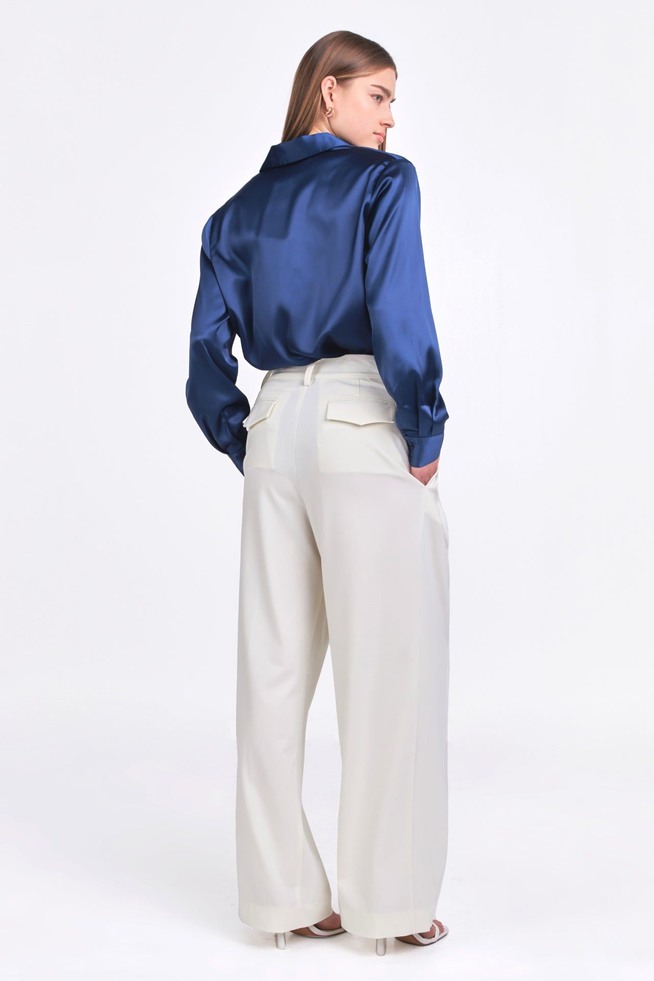 Classic Satin Over Shirt sold by Endless Rose product image thumbnail 9