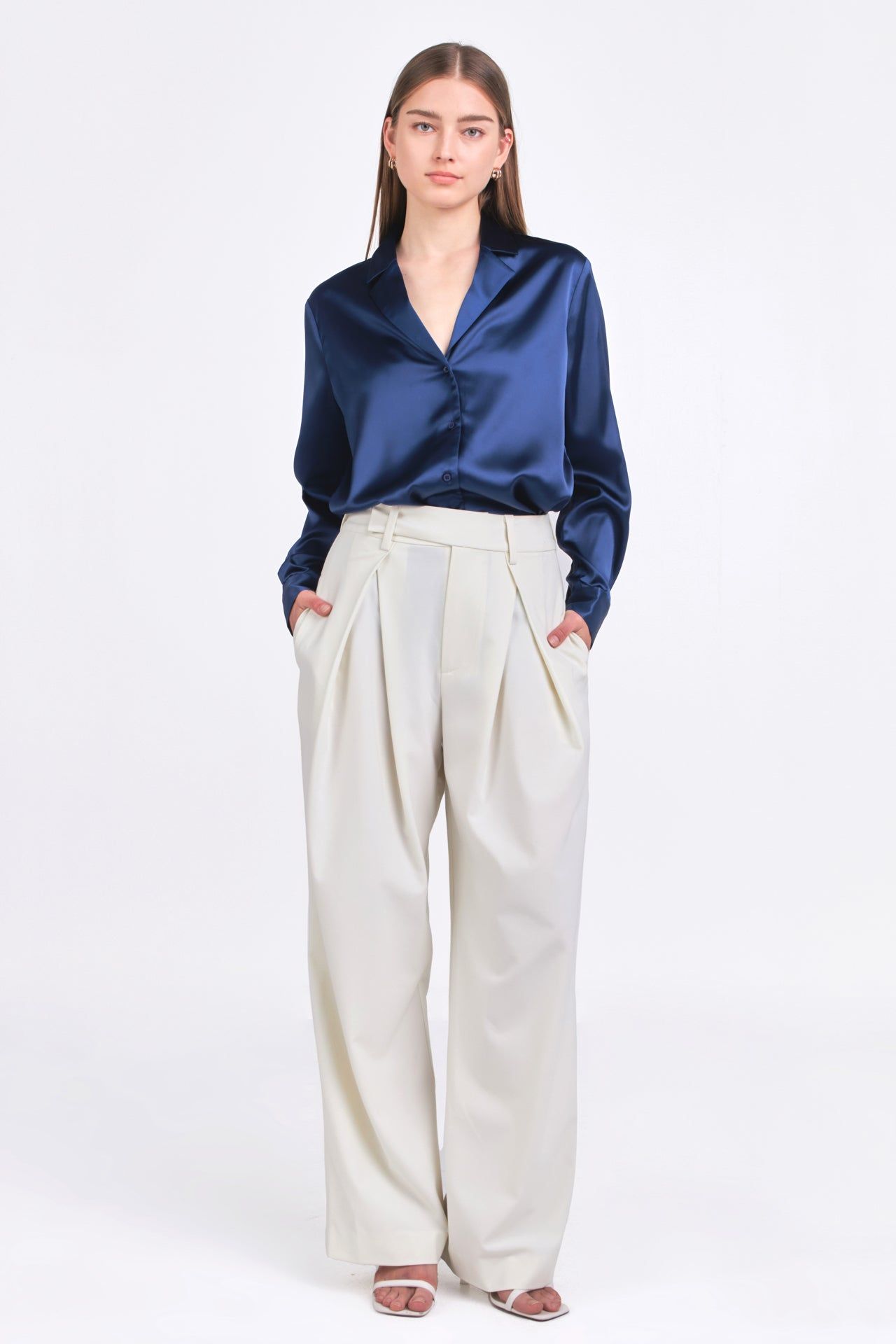 Classic Satin Over Shirt sold by Endless Rose product image thumbnail 6