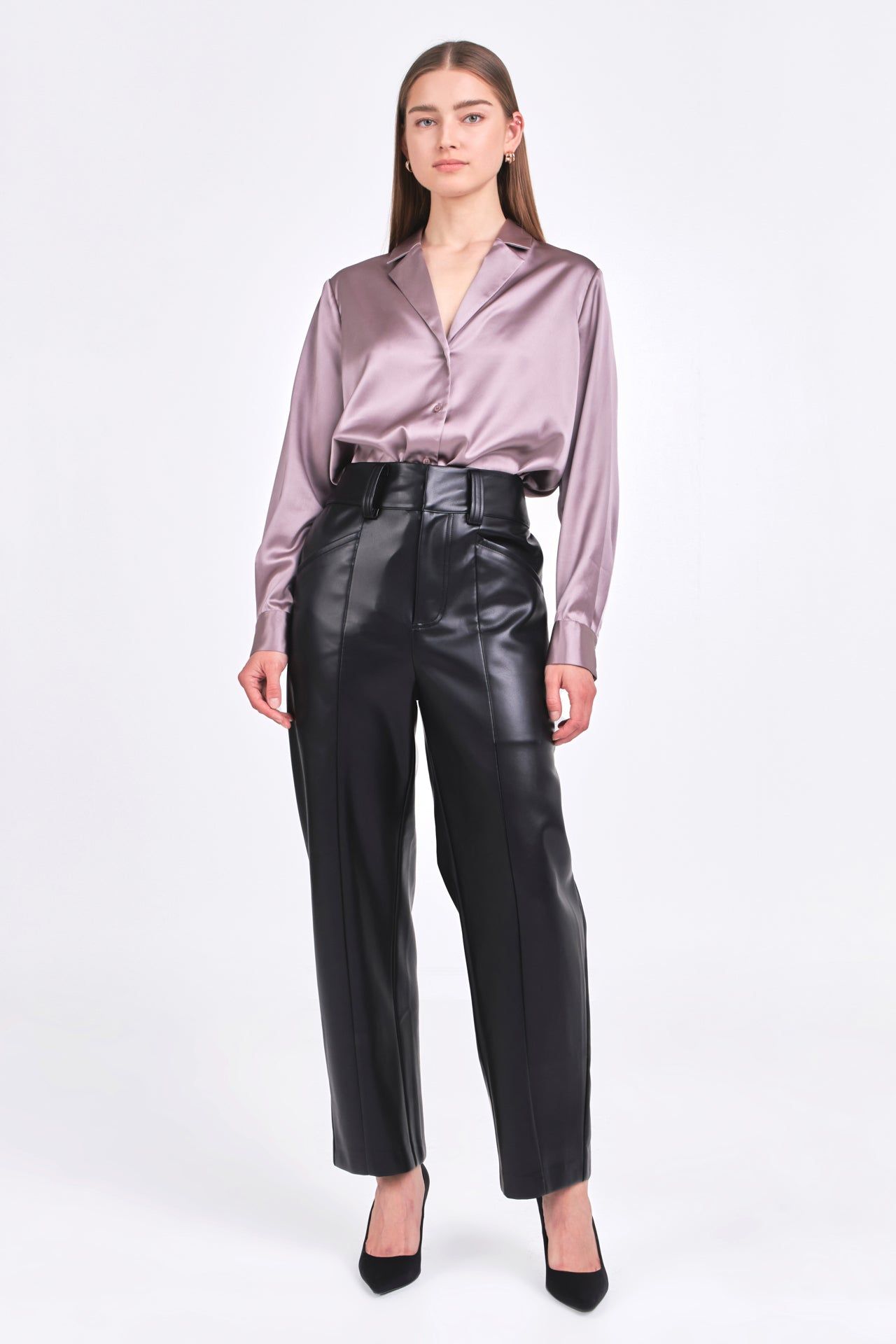 Classic Satin Over Shirt sold by Endless Rose