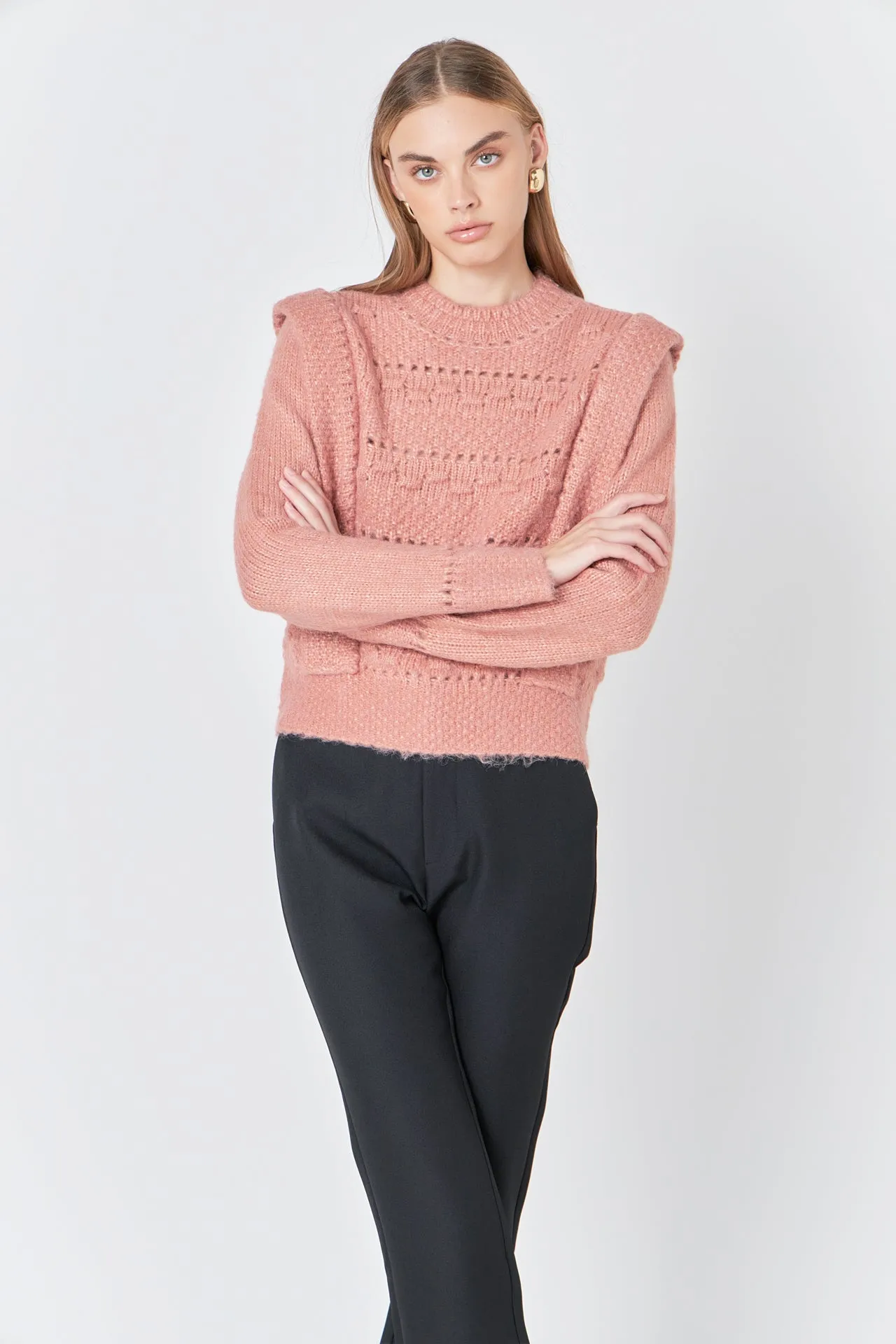 Chunky Wool Knit Detailed Sweater sold by Endless Rose product image thumbnail 5