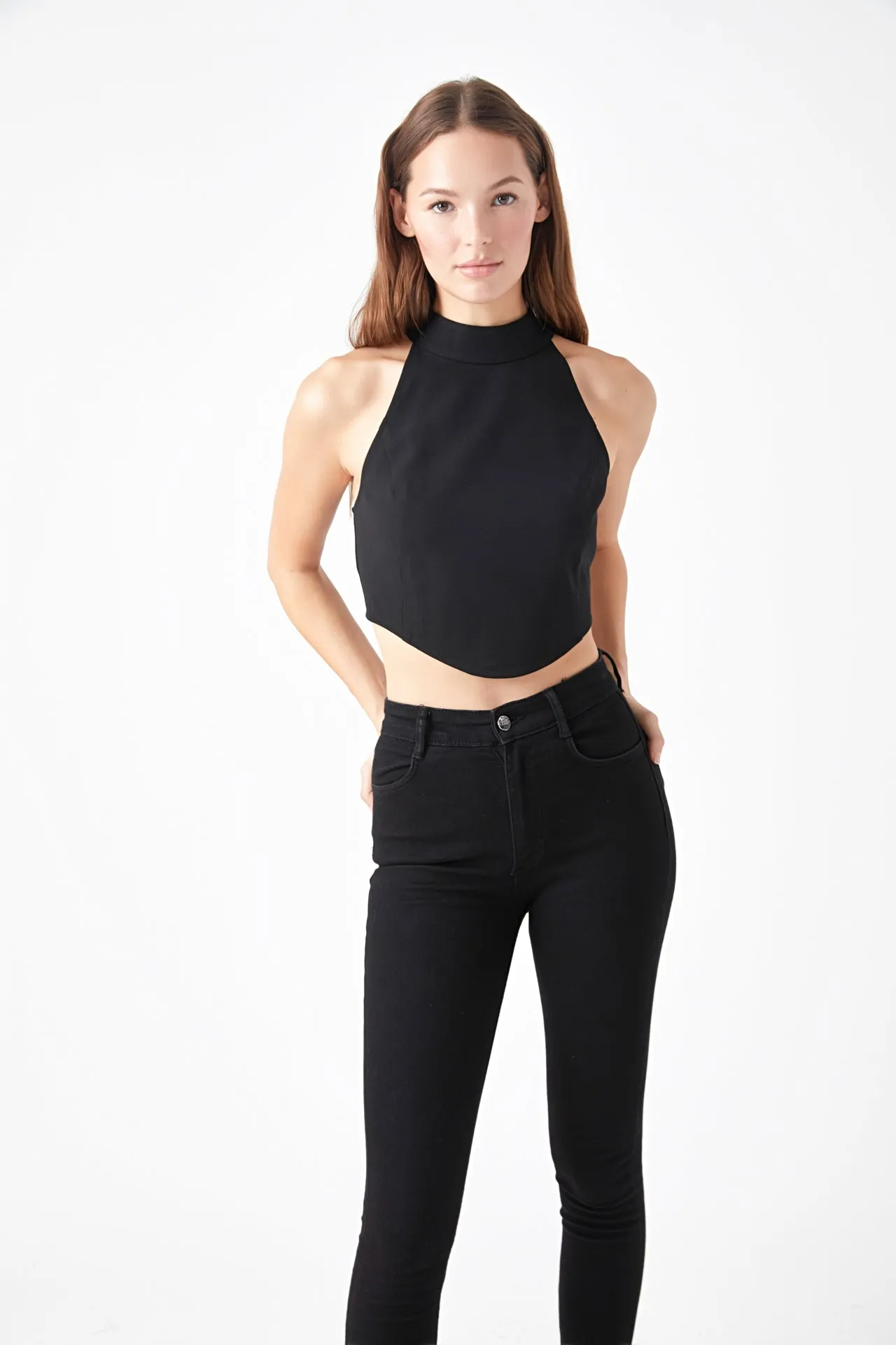 Back Tie Detail Halter Neck Top sold by Endless Rose product image thumbnail 5