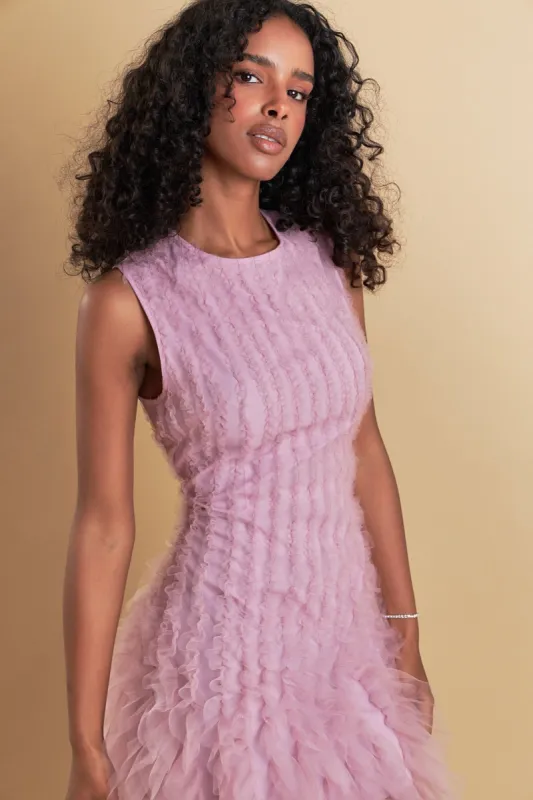 Tulle Ruffled Mini Dress sold by Endless Rose