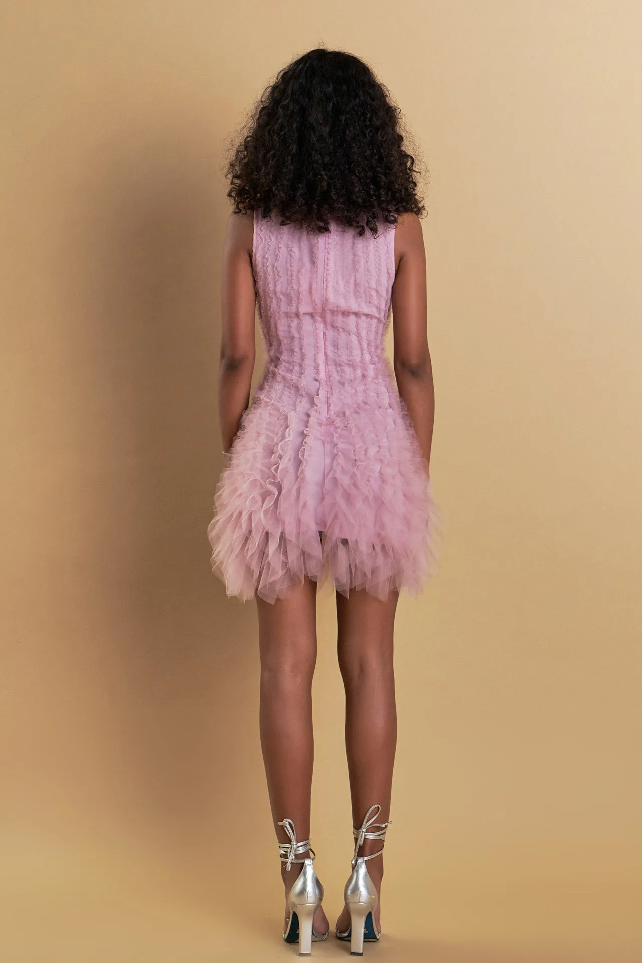 Tulle Ruffled Mini Dress sold by Endless Rose product image thumbnail 5