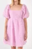 Floral Trim Fabric Back Tie Detail Mini Dress sold by Endless Rose