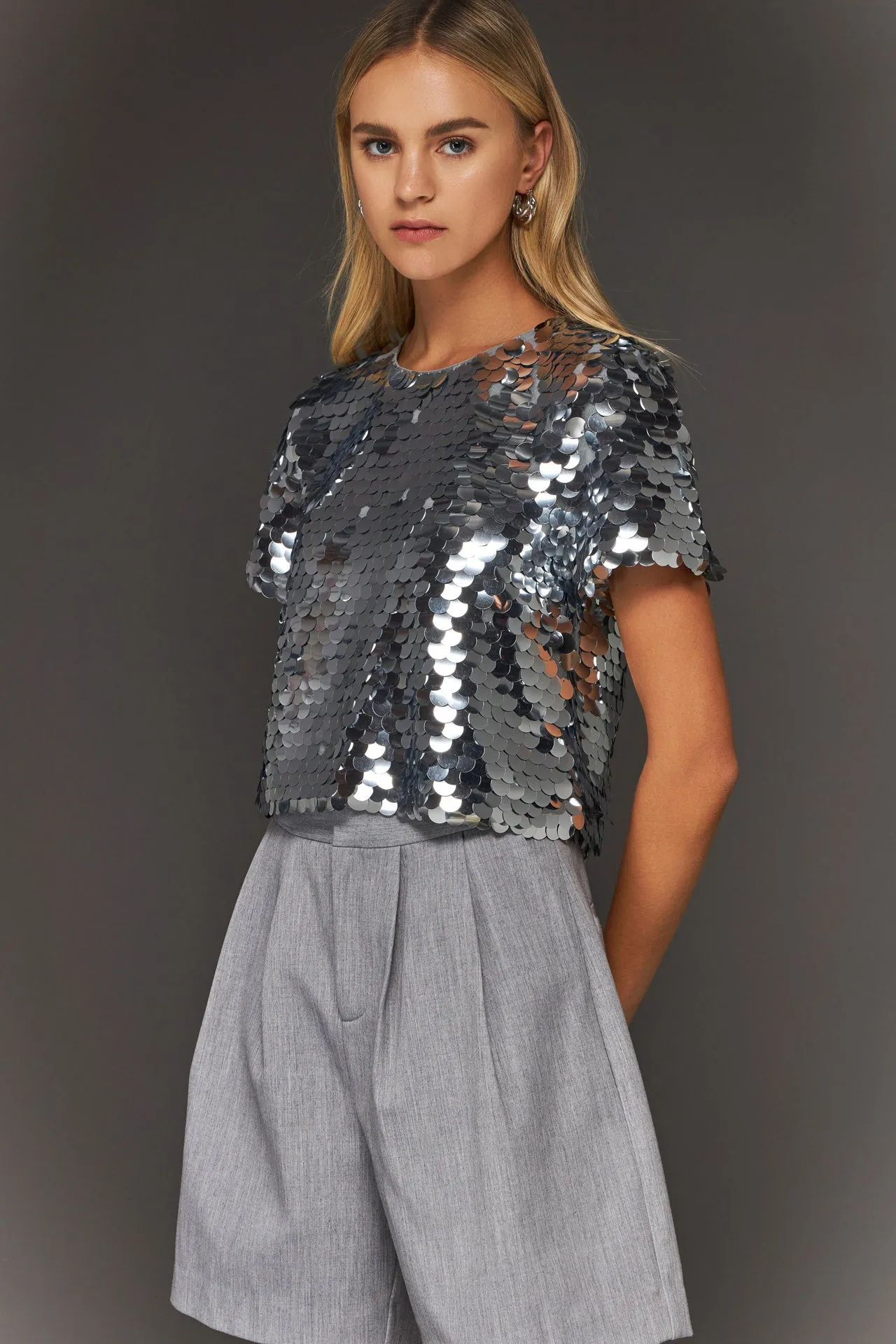 Sequin Crop Top sold by Endless Rose product image thumbnail 2