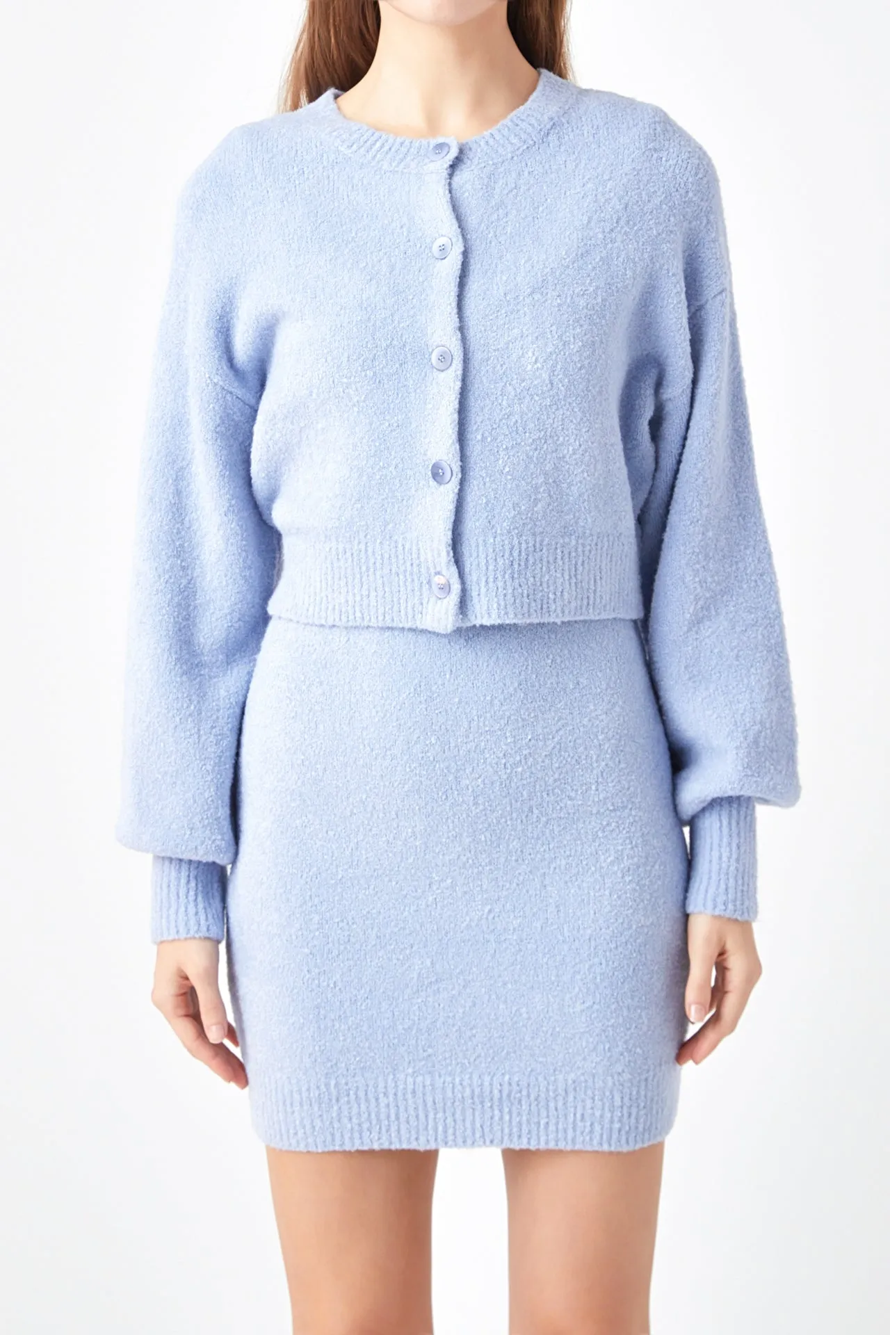 Knitted Puff Sleeve Cardigan sold by Endless Rose product image thumbnail 2