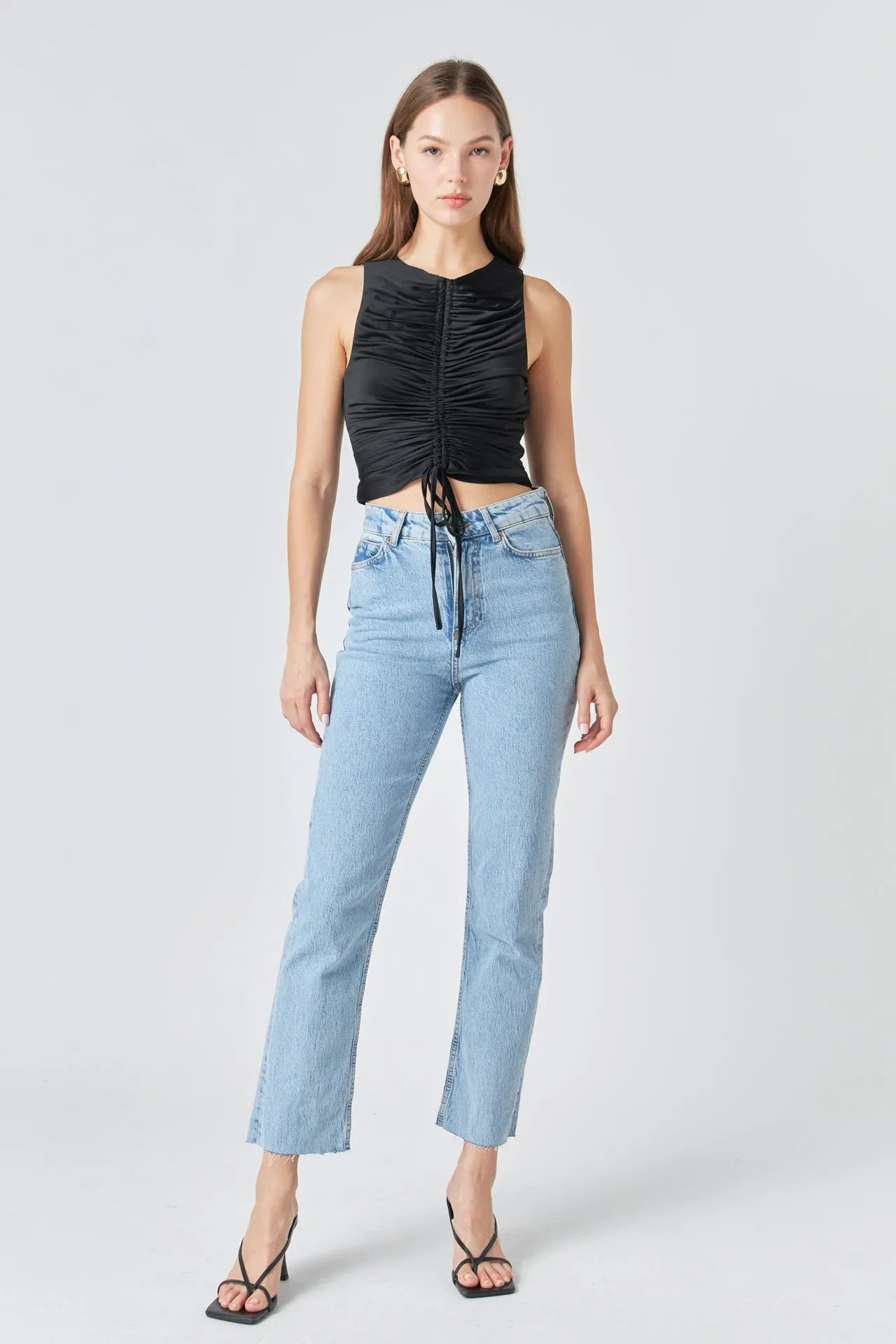 Stretch Ruched Tank Top sold by Endless Rose