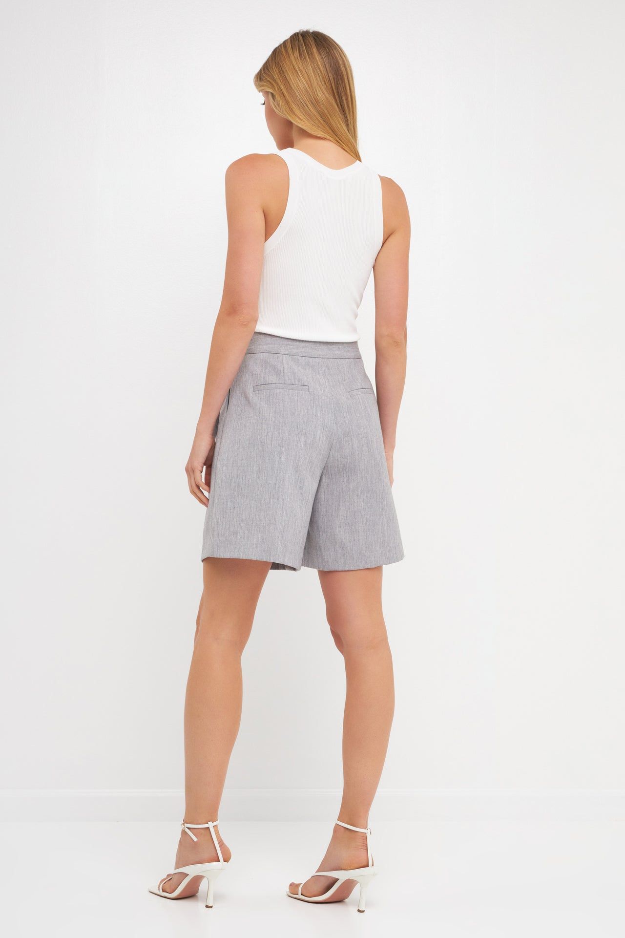 High-Waisted Pleated Shorts sold by Endless Rose product image thumbnail 5