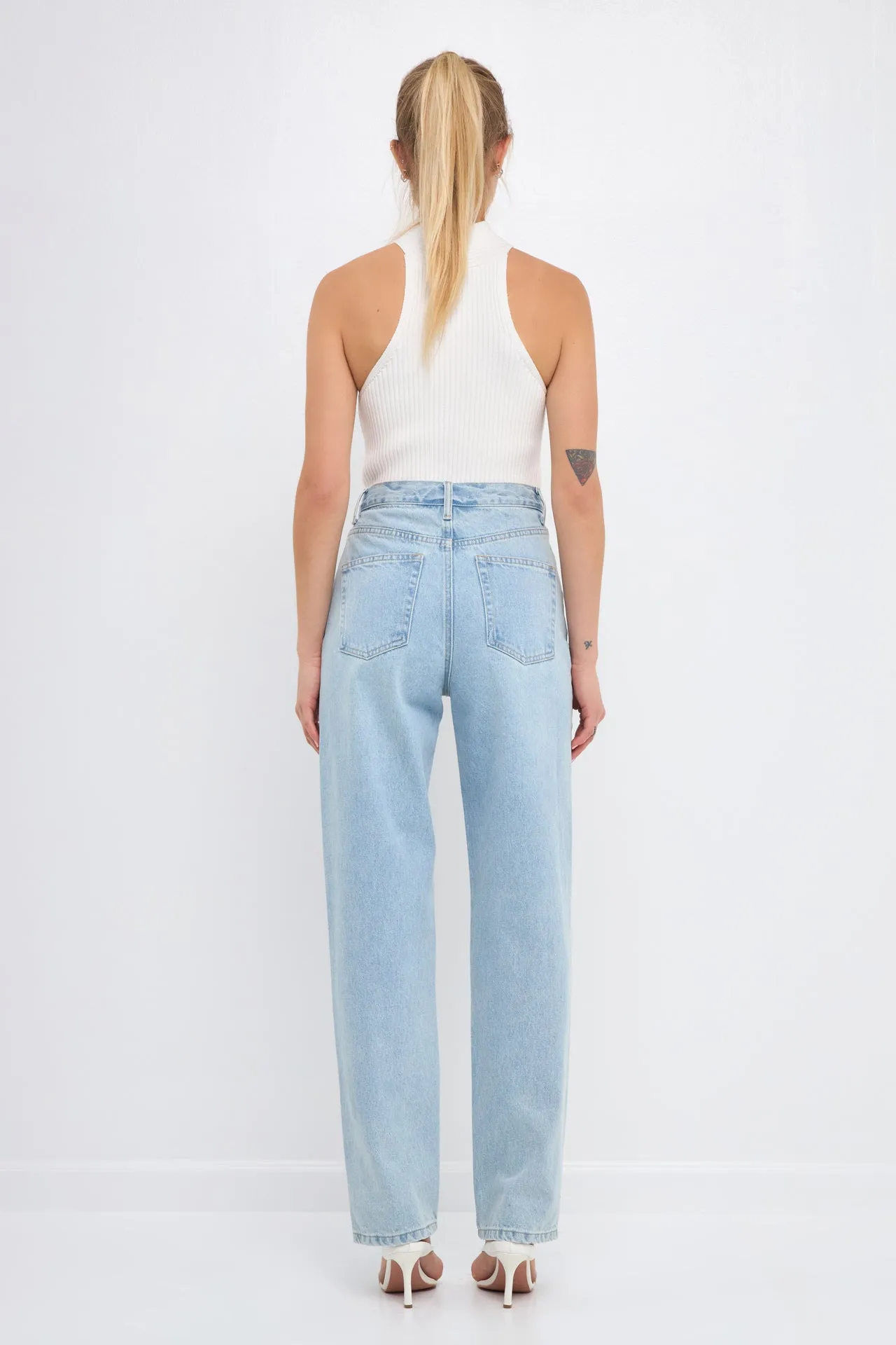 Cross Haltered Soft Rib Knit Tank sold by Endless Rose product image thumbnail 4