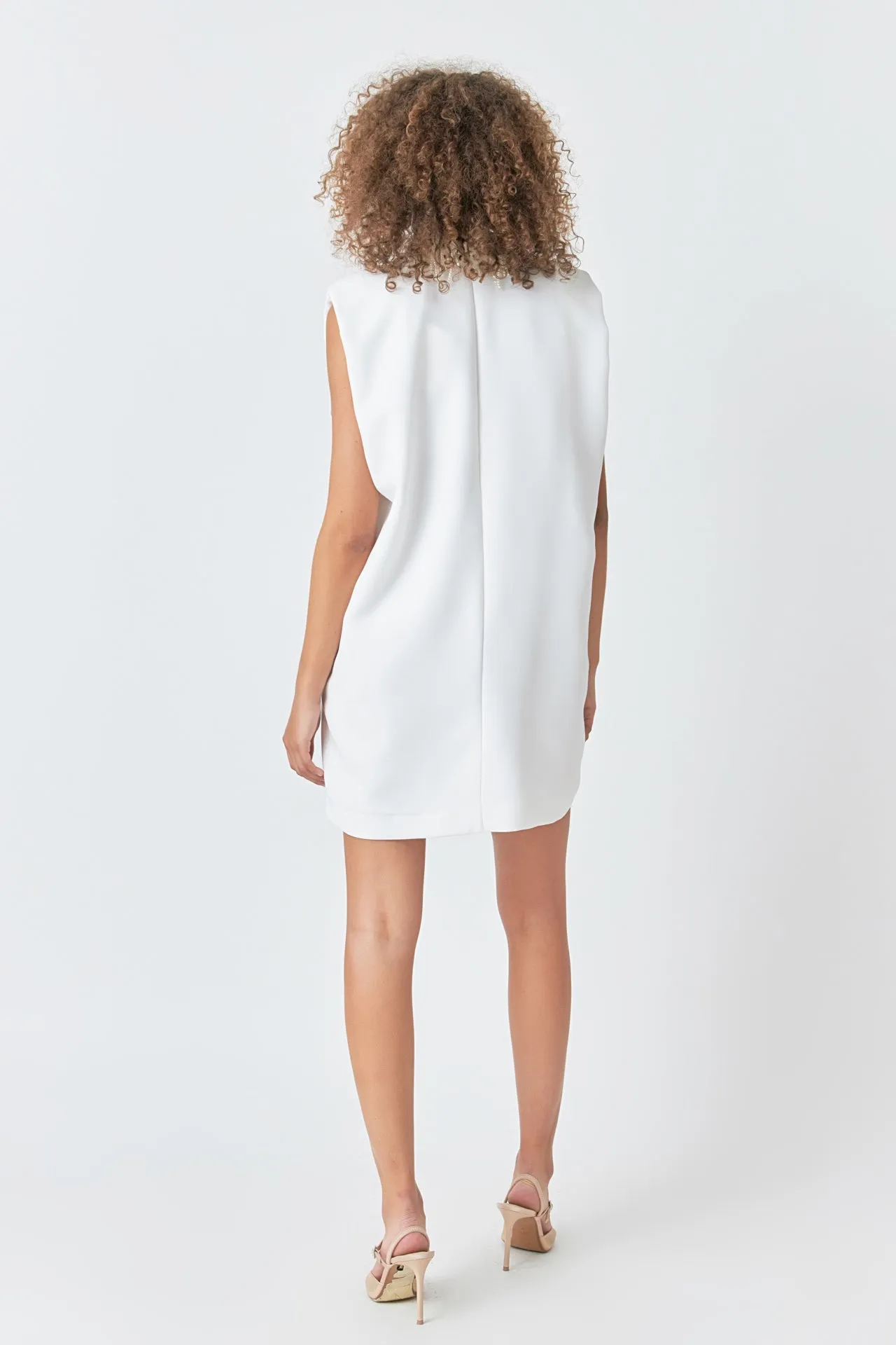 Pearl Collar Sleeveless Mini Dress sold by Endless Rose product image thumbnail 4