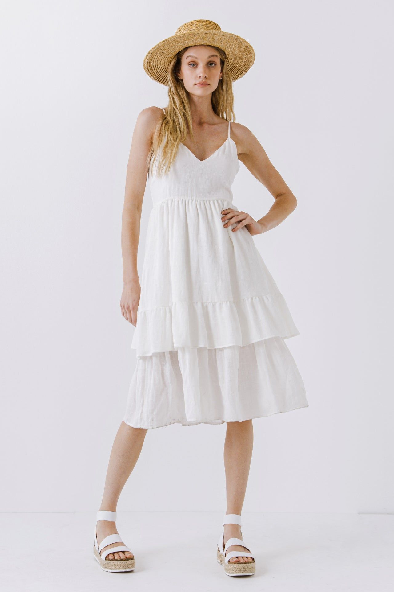 Two Tiered Midi Dress sold by Endless Rose