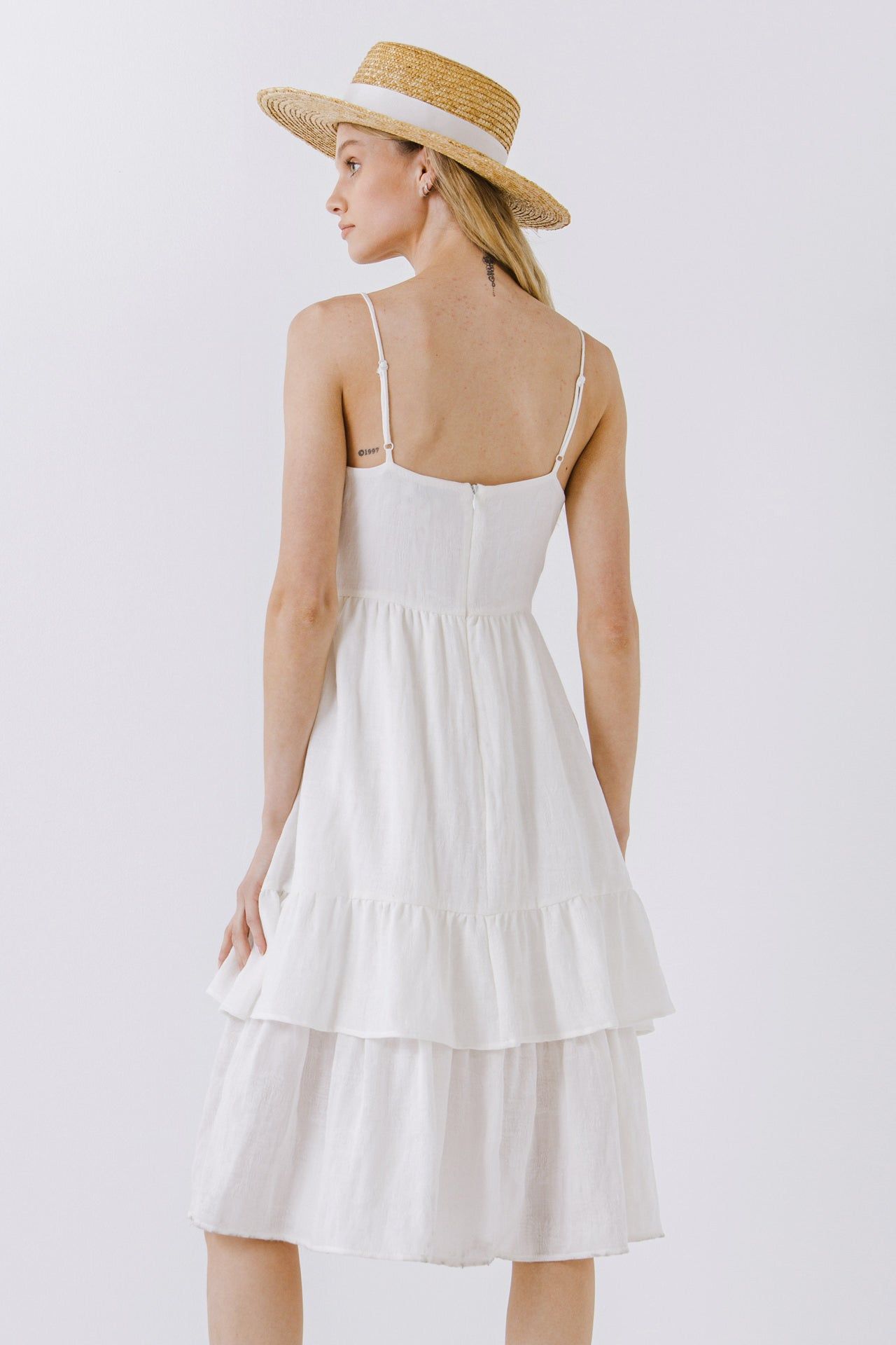 Two Tiered Midi Dress sold by Endless Rose product image thumbnail 4
