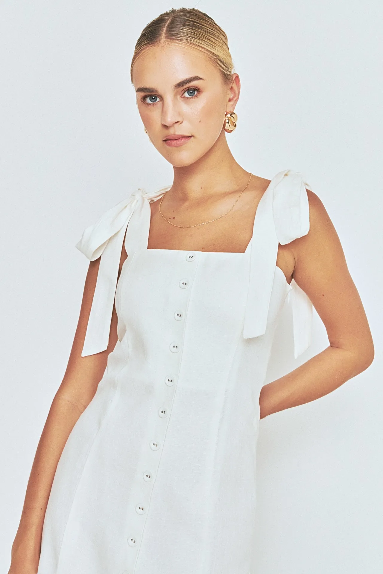 Linen Buttoned Maxi Dress sold by Endless Rose product image thumbnail 5