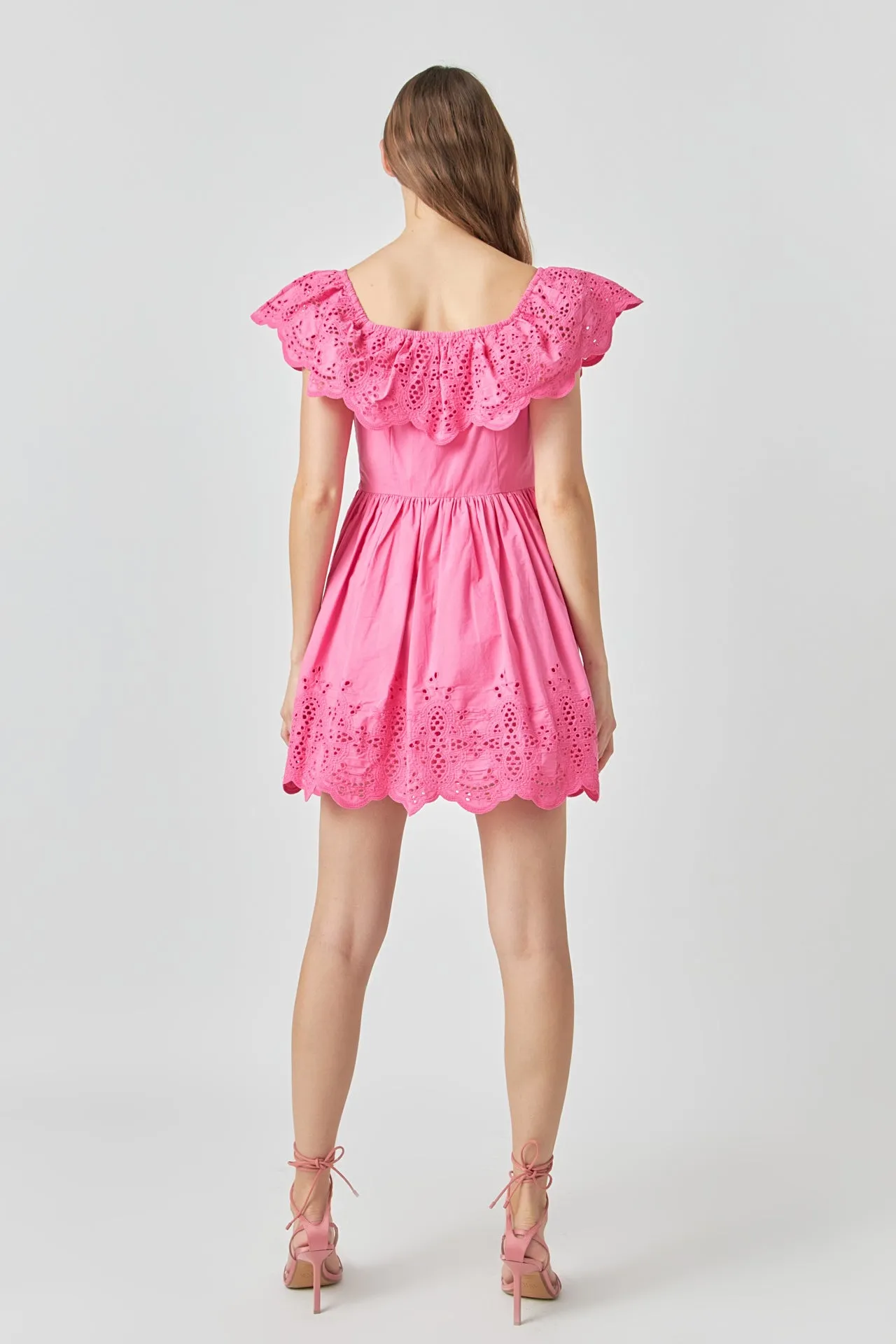 Scalloped Off The Shoulder Mini Dress sold by Endless Rose product image thumbnail 4