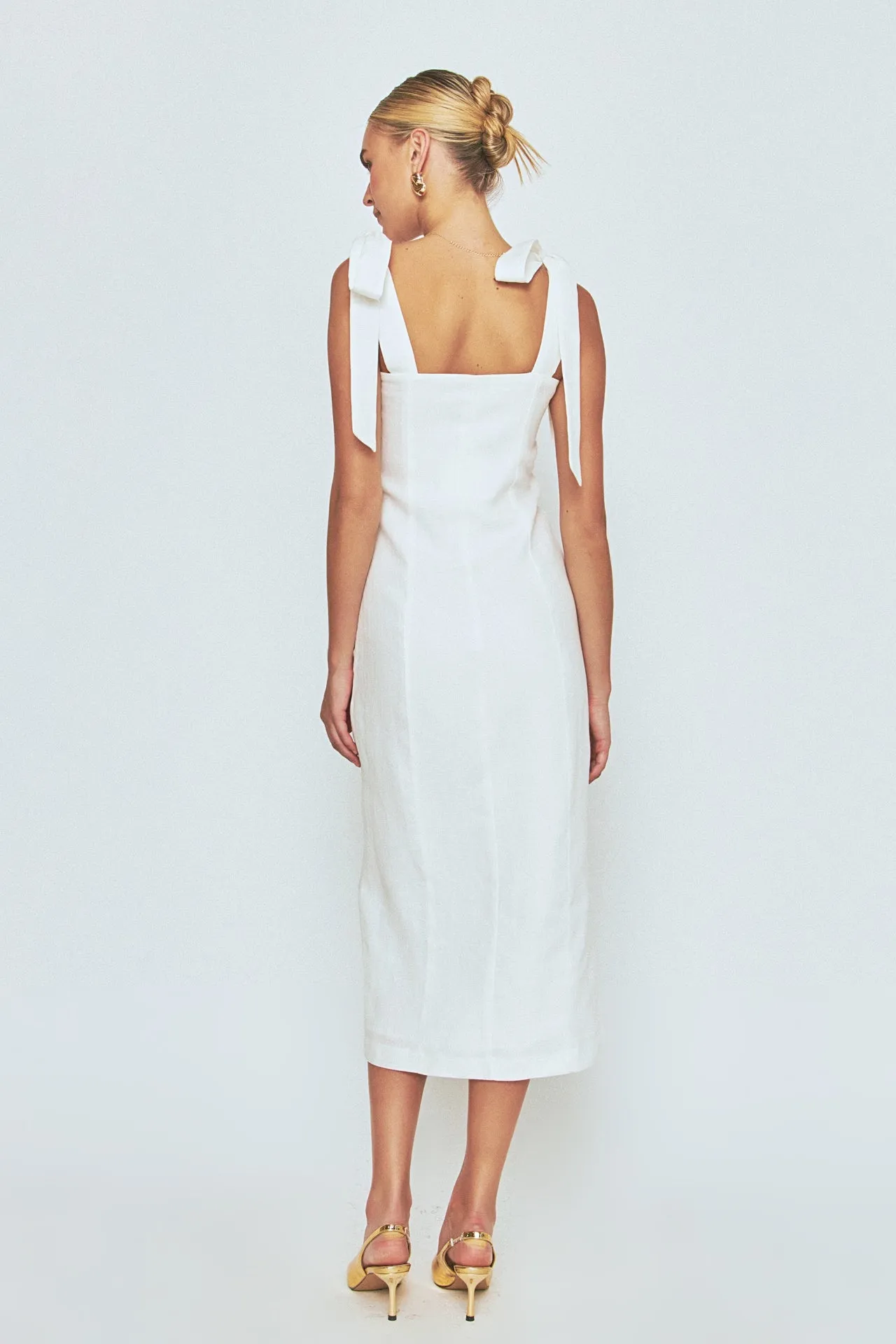 Linen Buttoned Maxi Dress sold by Endless Rose product image thumbnail 4