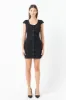 Scooped Neck Buttoned Mini Dress sold by Endless Rose