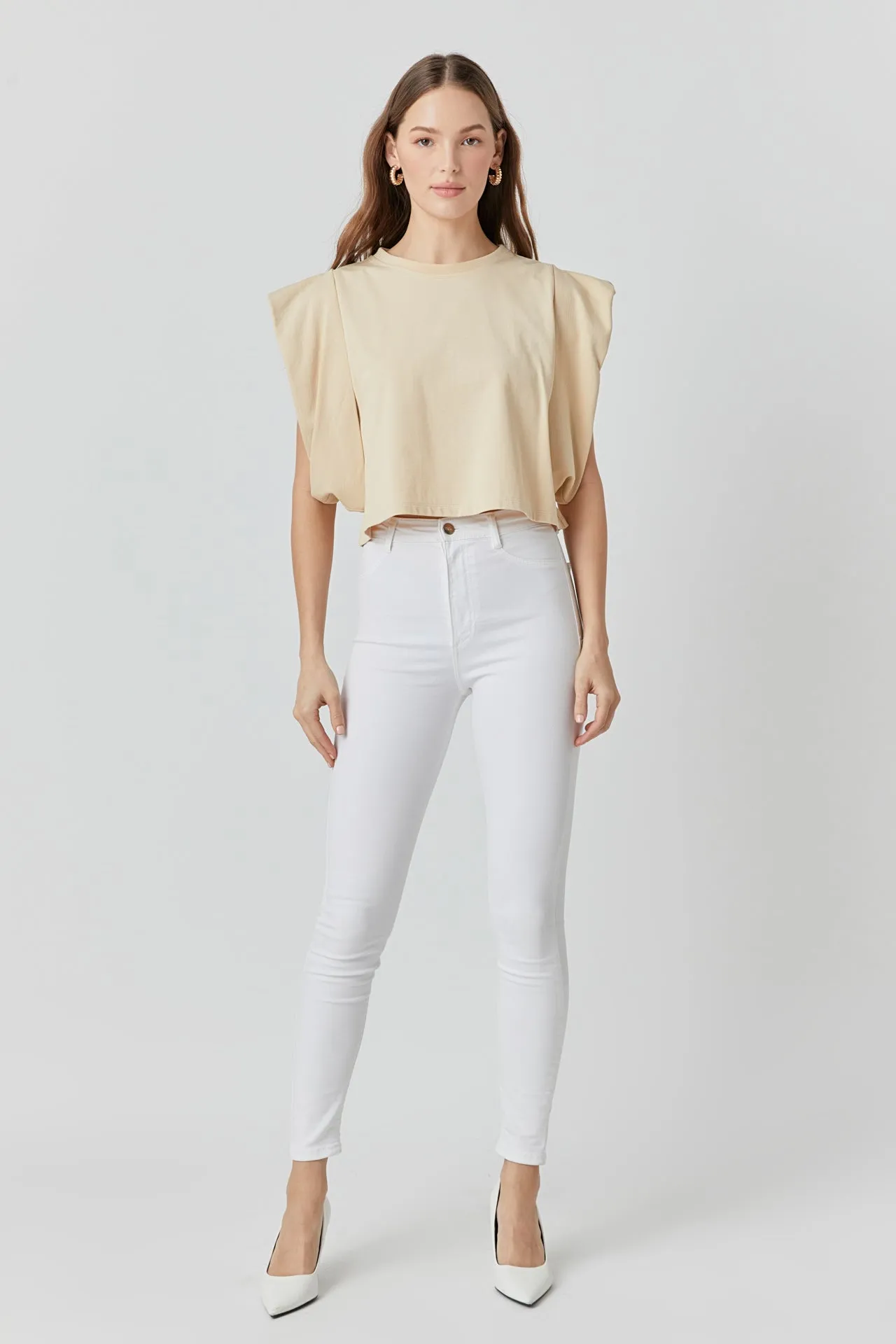 Drop Shoulder Cropped Top - Final Sale sold by Endless Rose