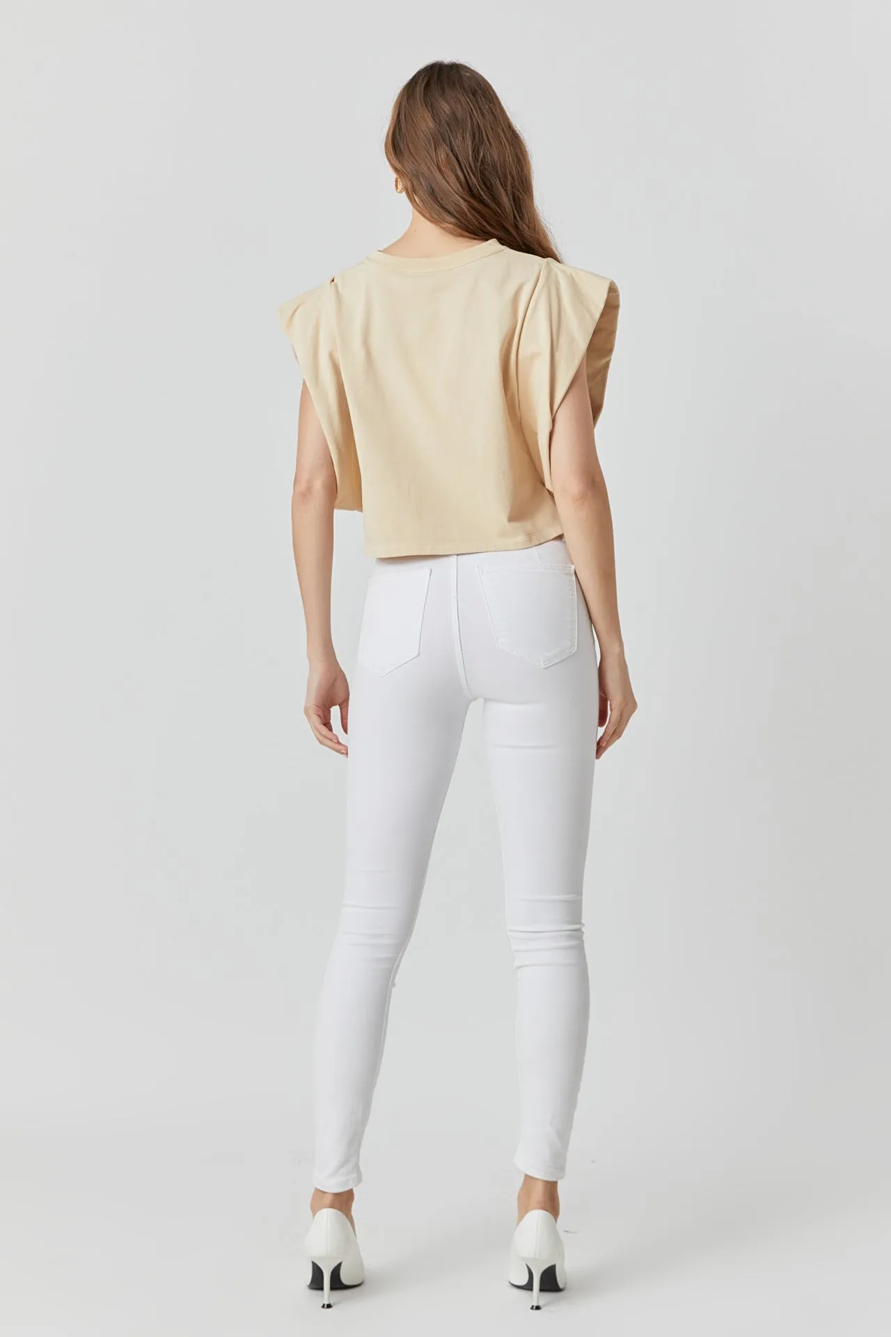 Drop Shoulder Cropped Top - Final Sale sold by Endless Rose product image thumbnail 4