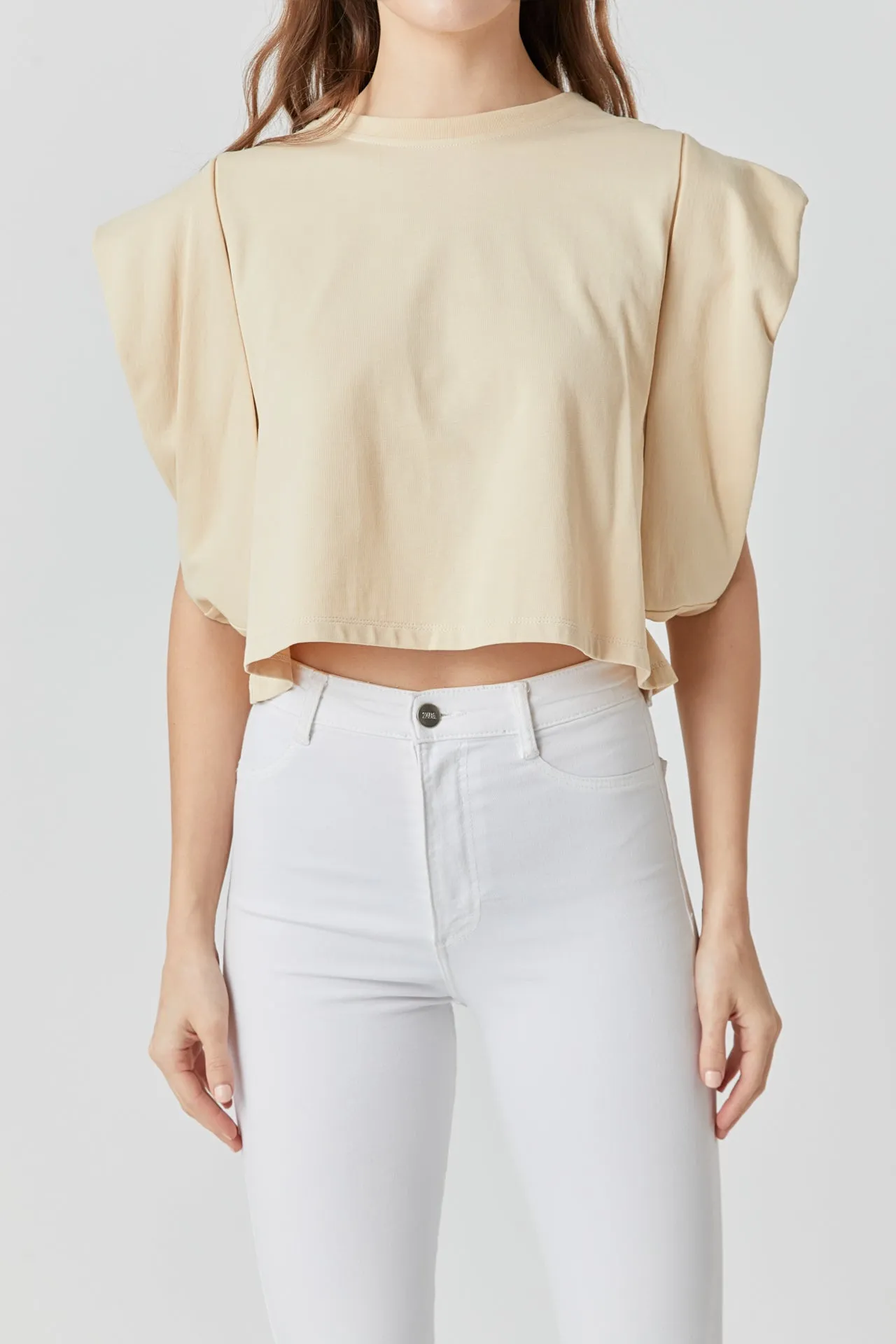 Drop Shoulder Cropped Top - Final Sale sold by Endless Rose product image thumbnail 2