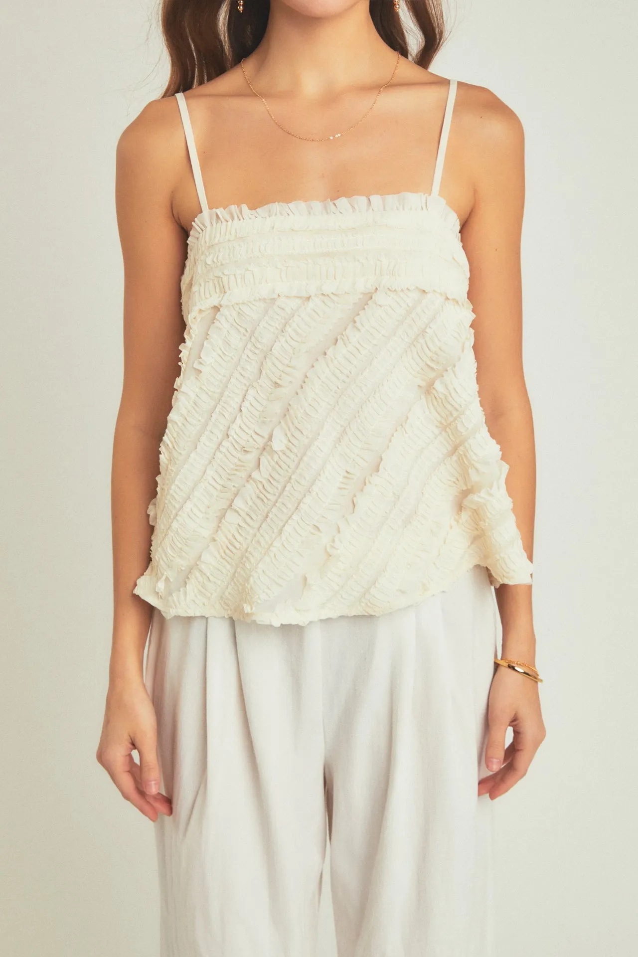 Ruffled Sleeveless Top sold by Endless Rose product image thumbnail 2