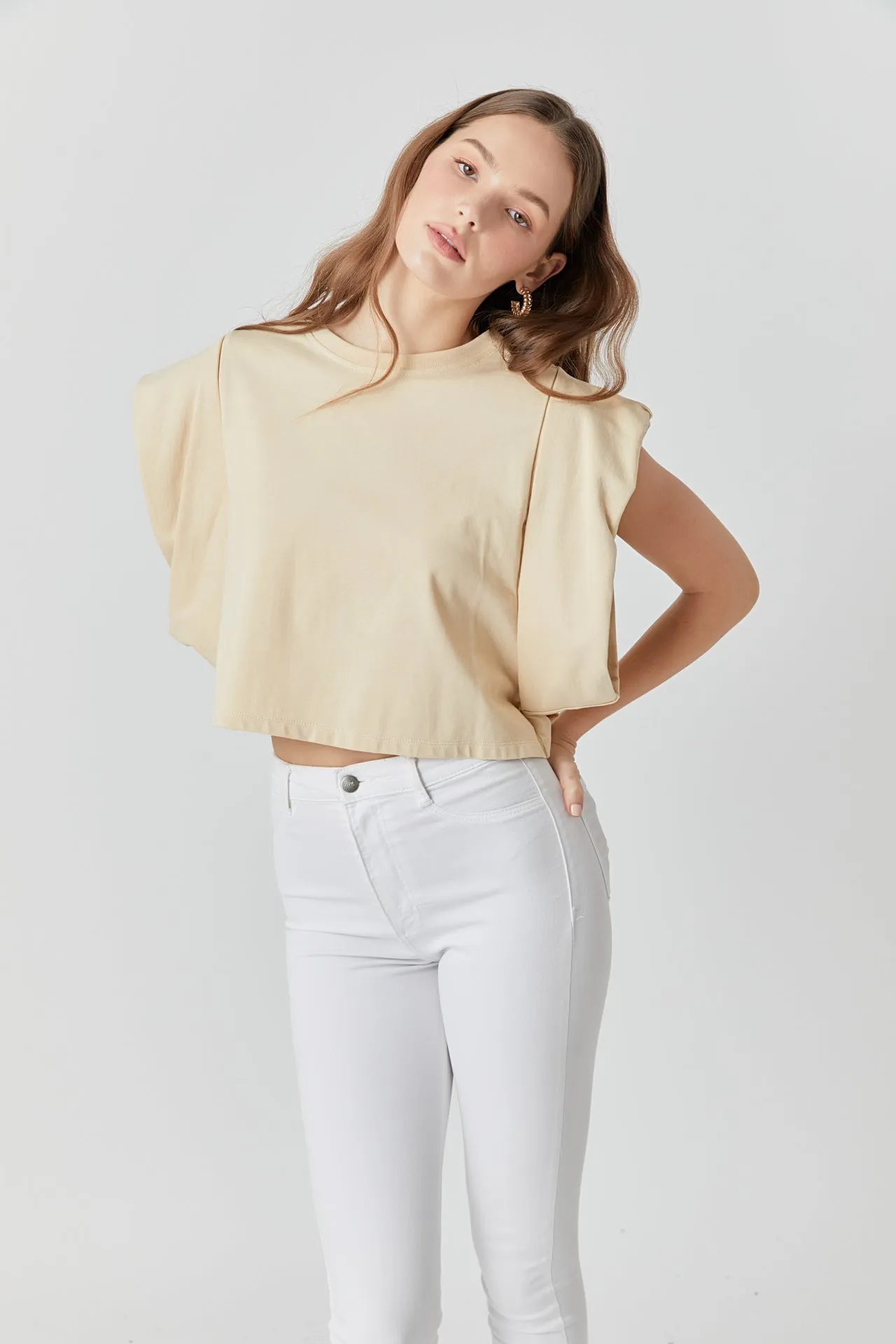 Drop Shoulder Cropped Top - Final Sale sold by Endless Rose product image thumbnail 5