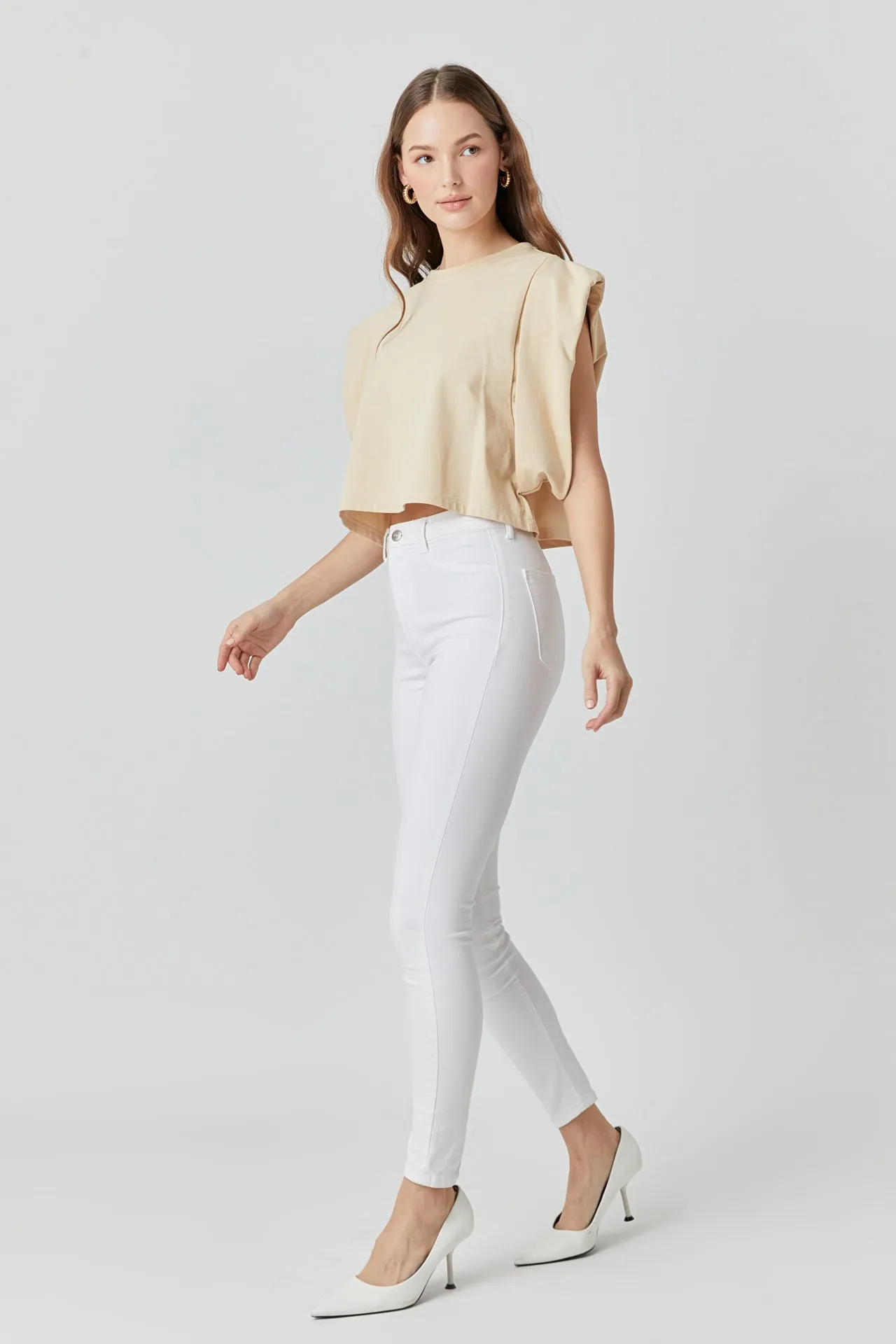 Drop Shoulder Cropped Top - Final Sale sold by Endless Rose product image thumbnail 3