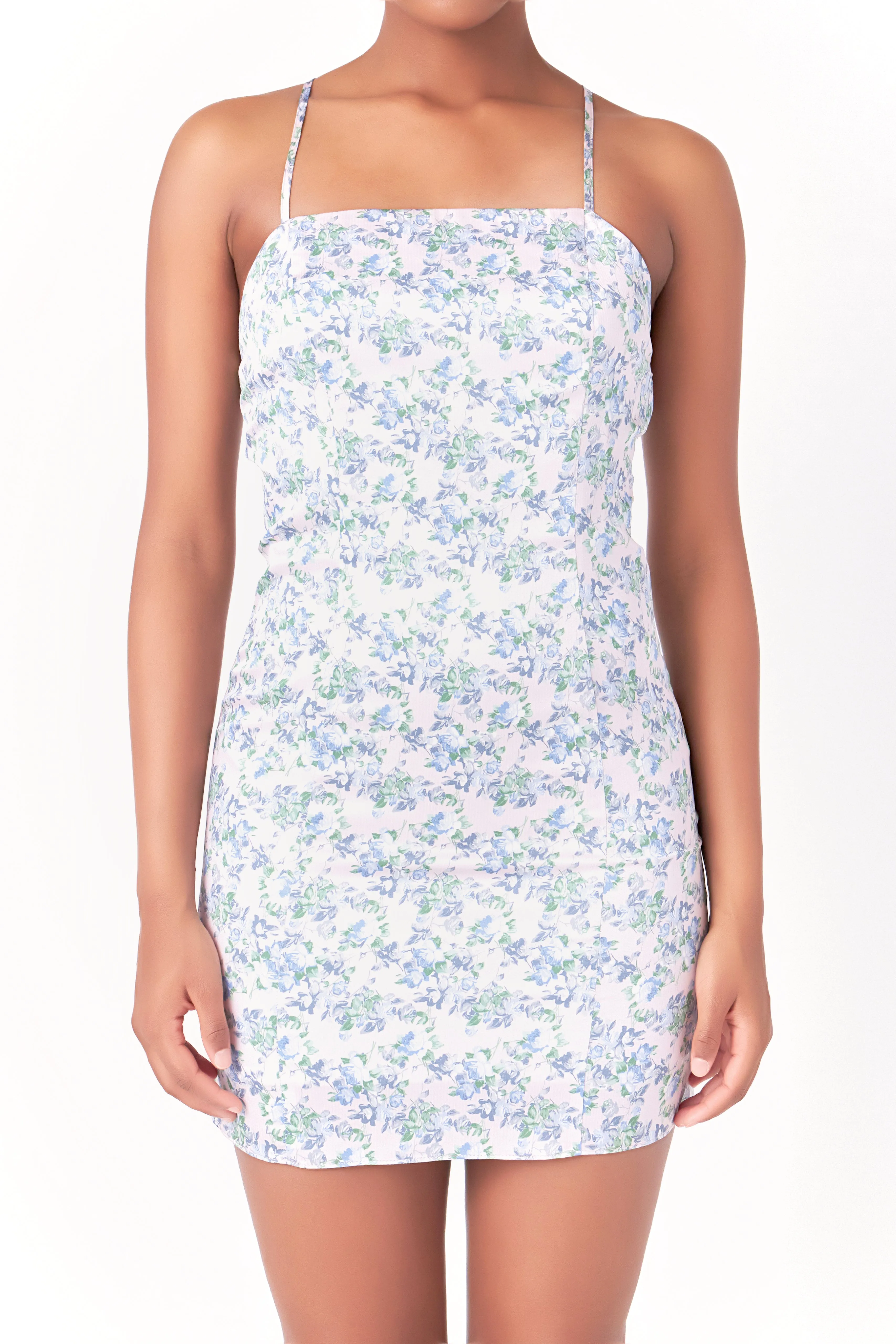 Floral Satin Mini Dress sold by Endless Rose product image thumbnail 2