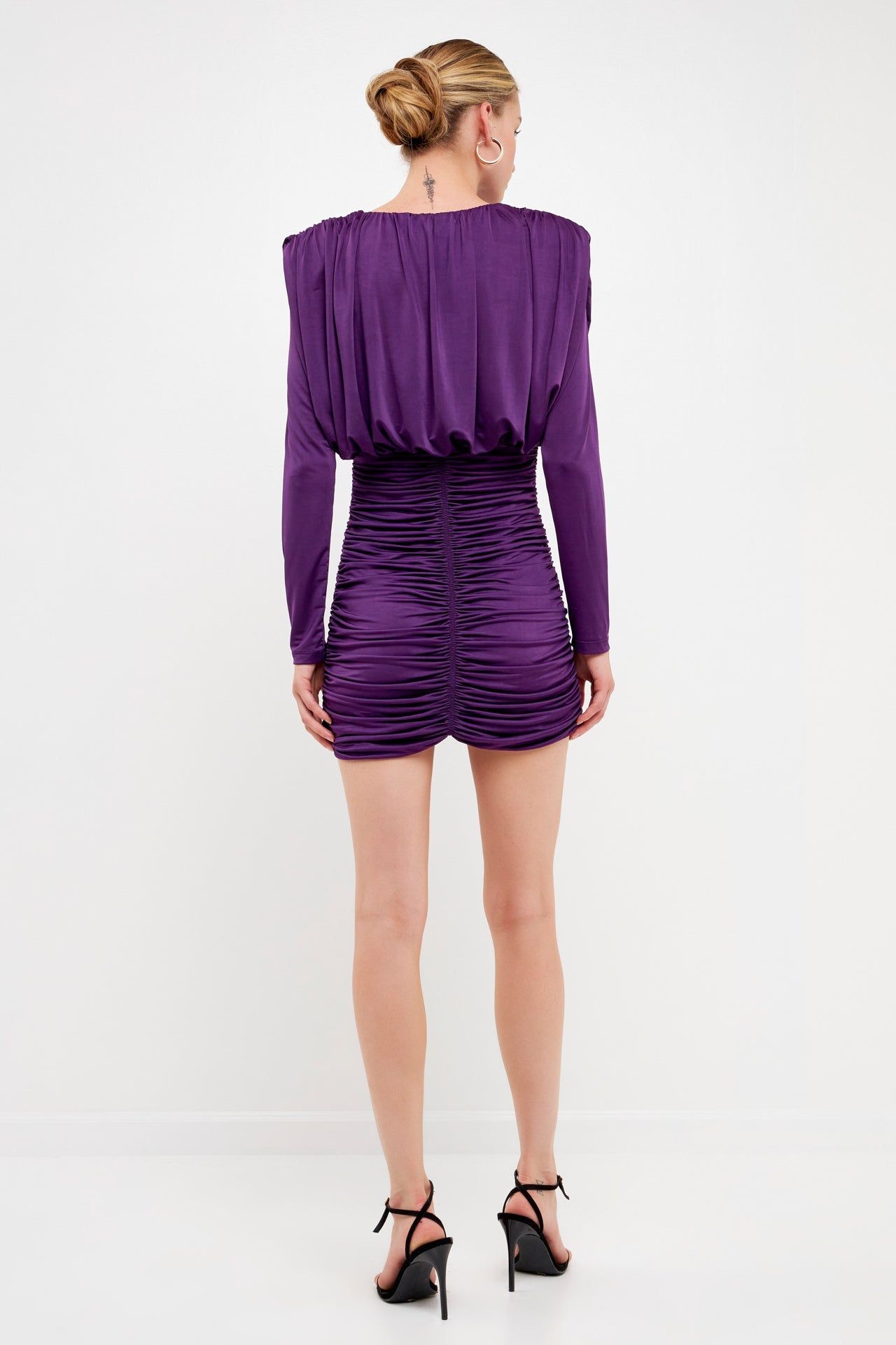 Fluid Shoulder Pad Mini Dress sold by Endless Rose product image thumbnail 4