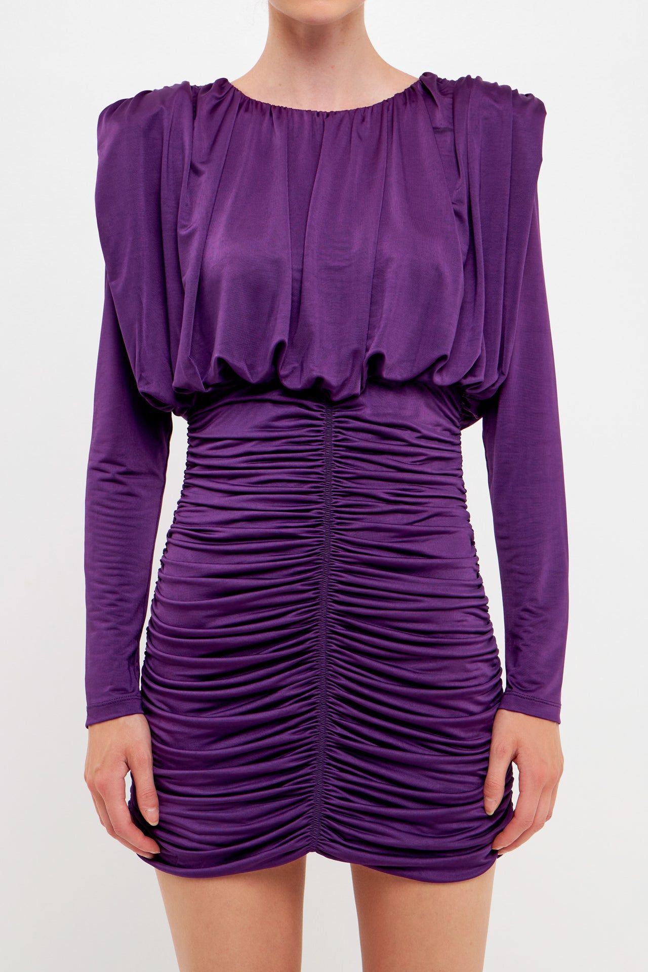 Fluid Shoulder Pad Mini Dress sold by Endless Rose product image thumbnail 2