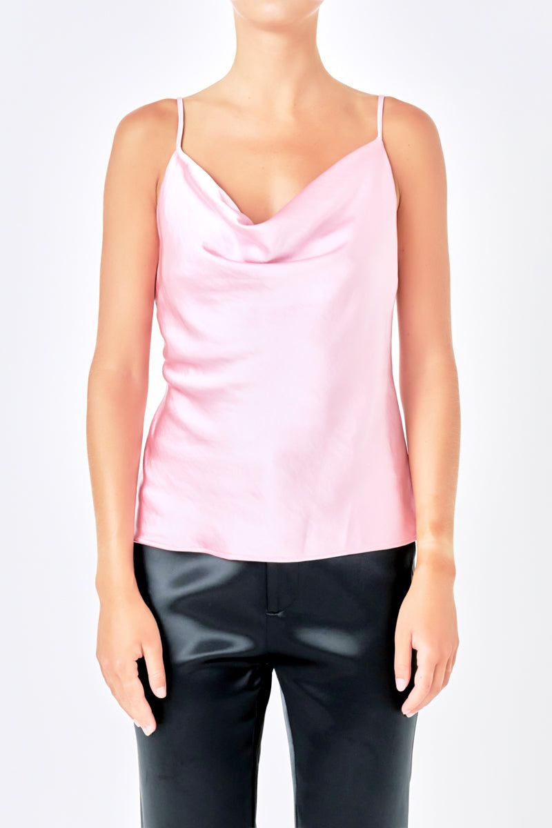 Satin Cowl Neck Top sold by Endless Rose product image thumbnail 7