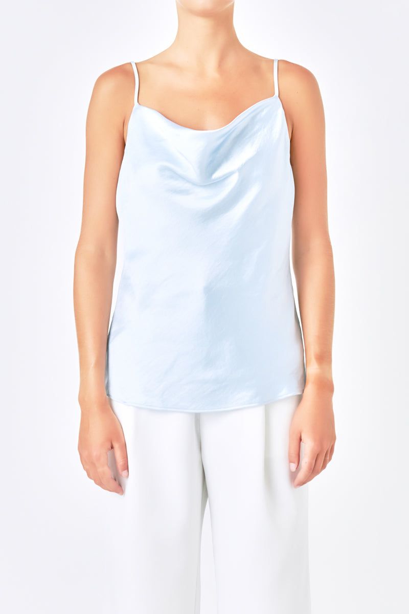 Satin Cowl Neck Top sold by Endless Rose product image thumbnail 2