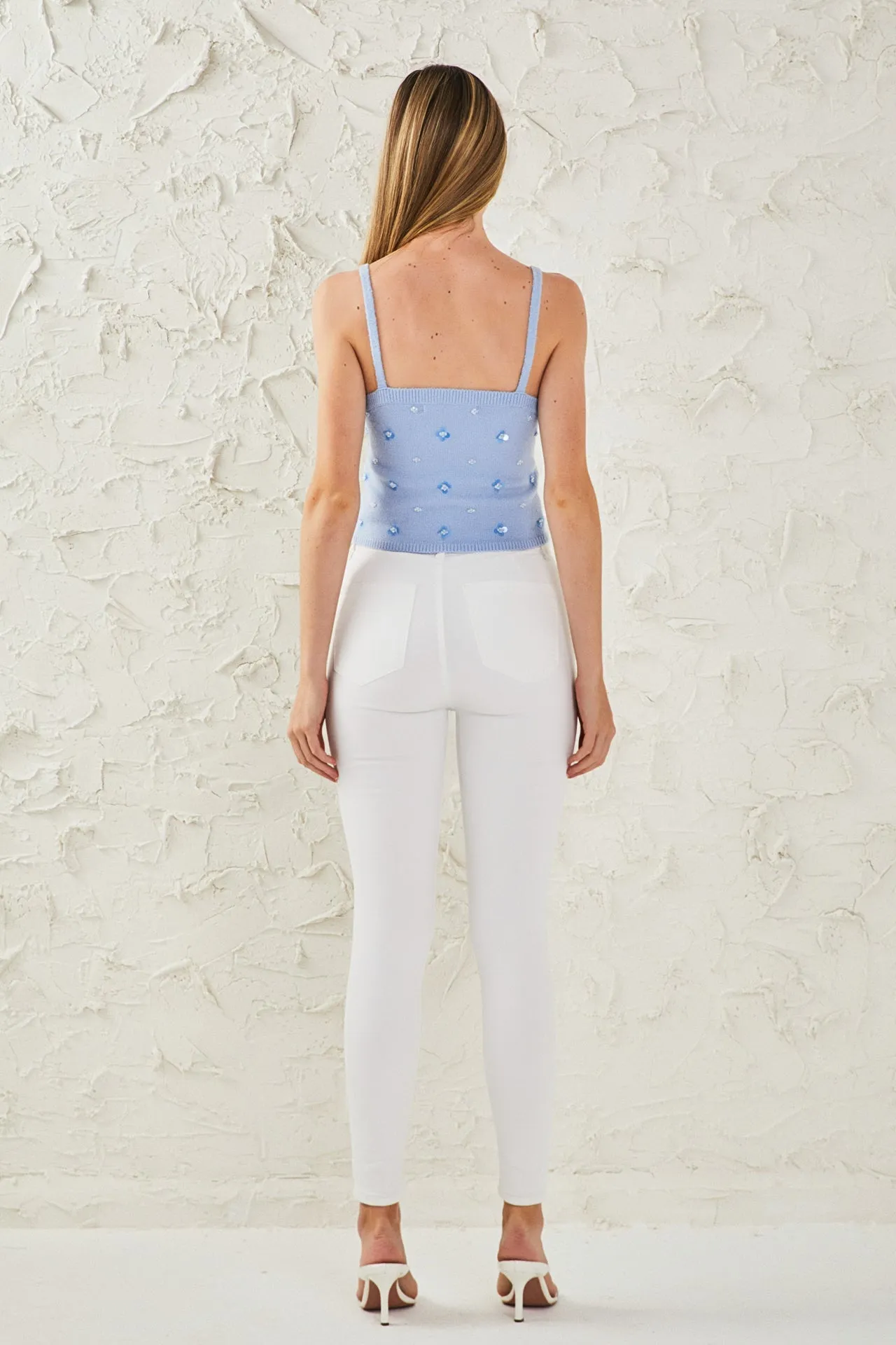 Sequin Embellished Knit Crop Top sold by Endless Rose product image thumbnail 4