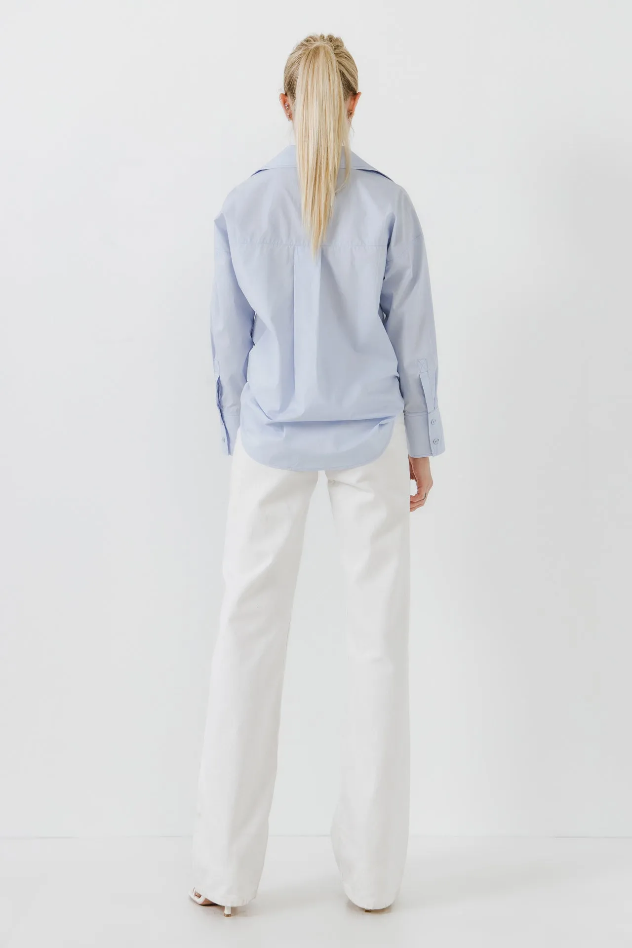 Drop Placket Collared Shirt sold by Endless Rose product image thumbnail 4