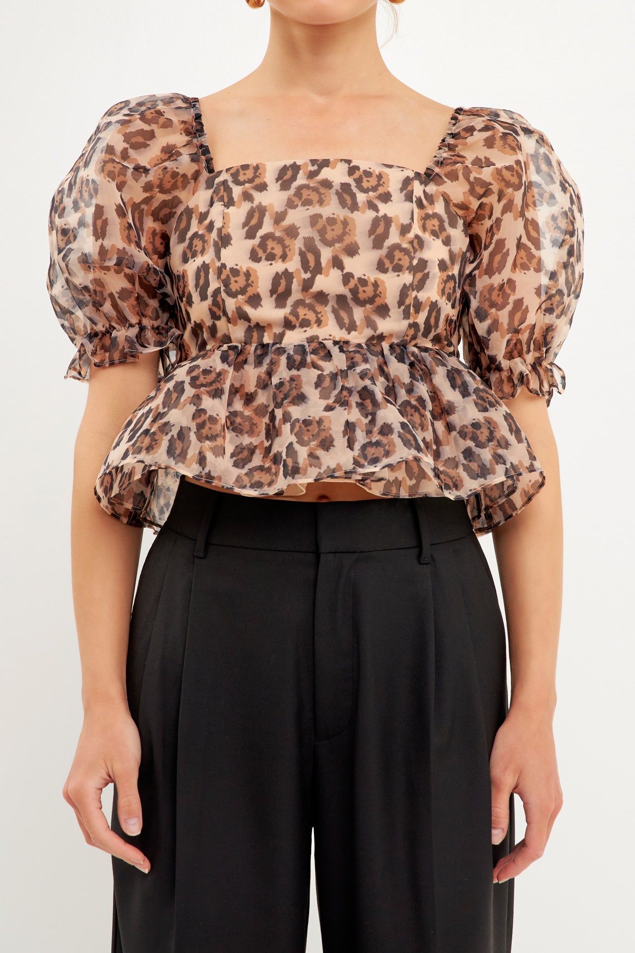Organza Animal Printed Top sold by Endless Rose product image thumbnail 2