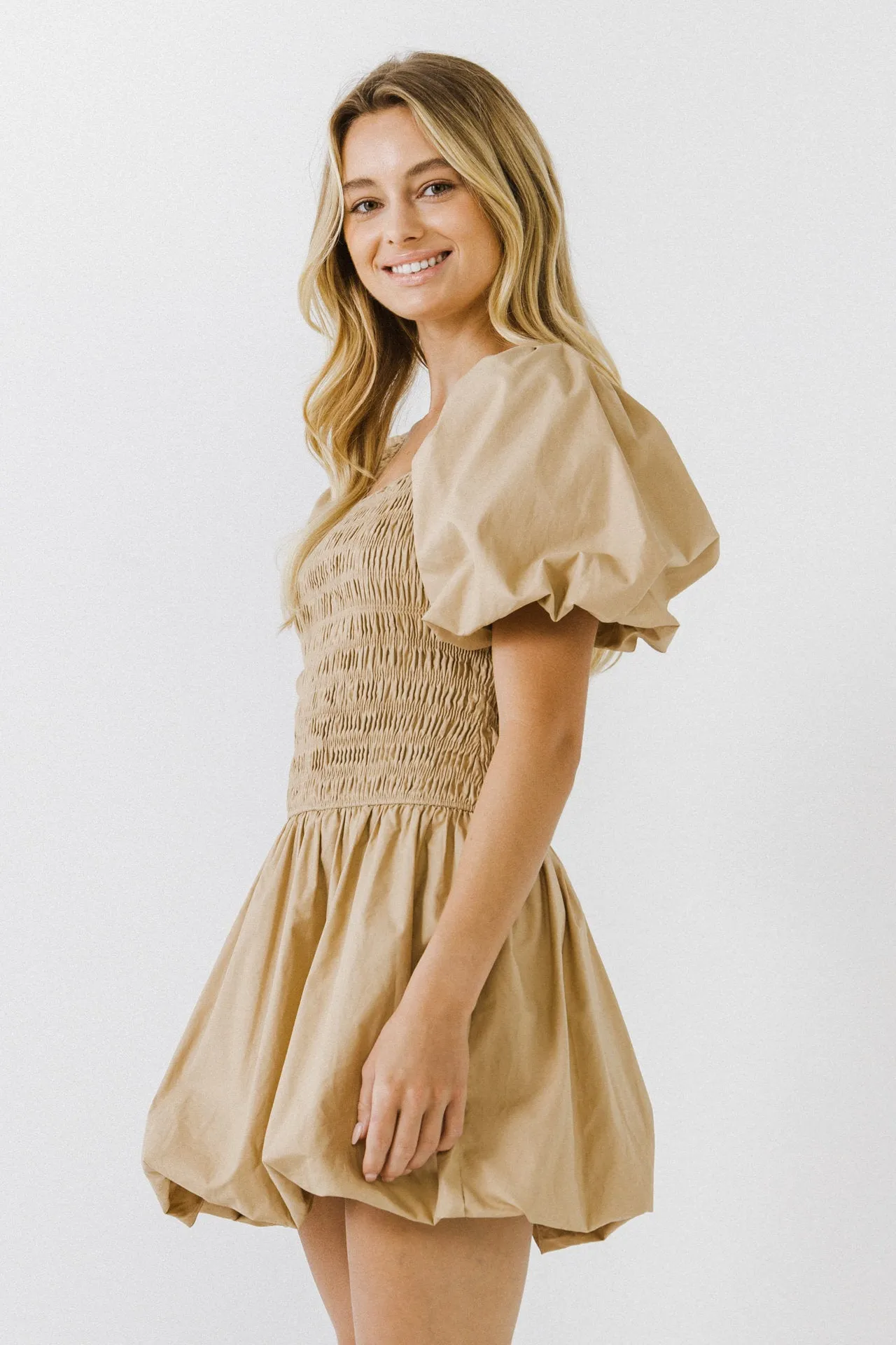 Smocked Puff Mini Dress sold by Endless Rose product image thumbnail 3