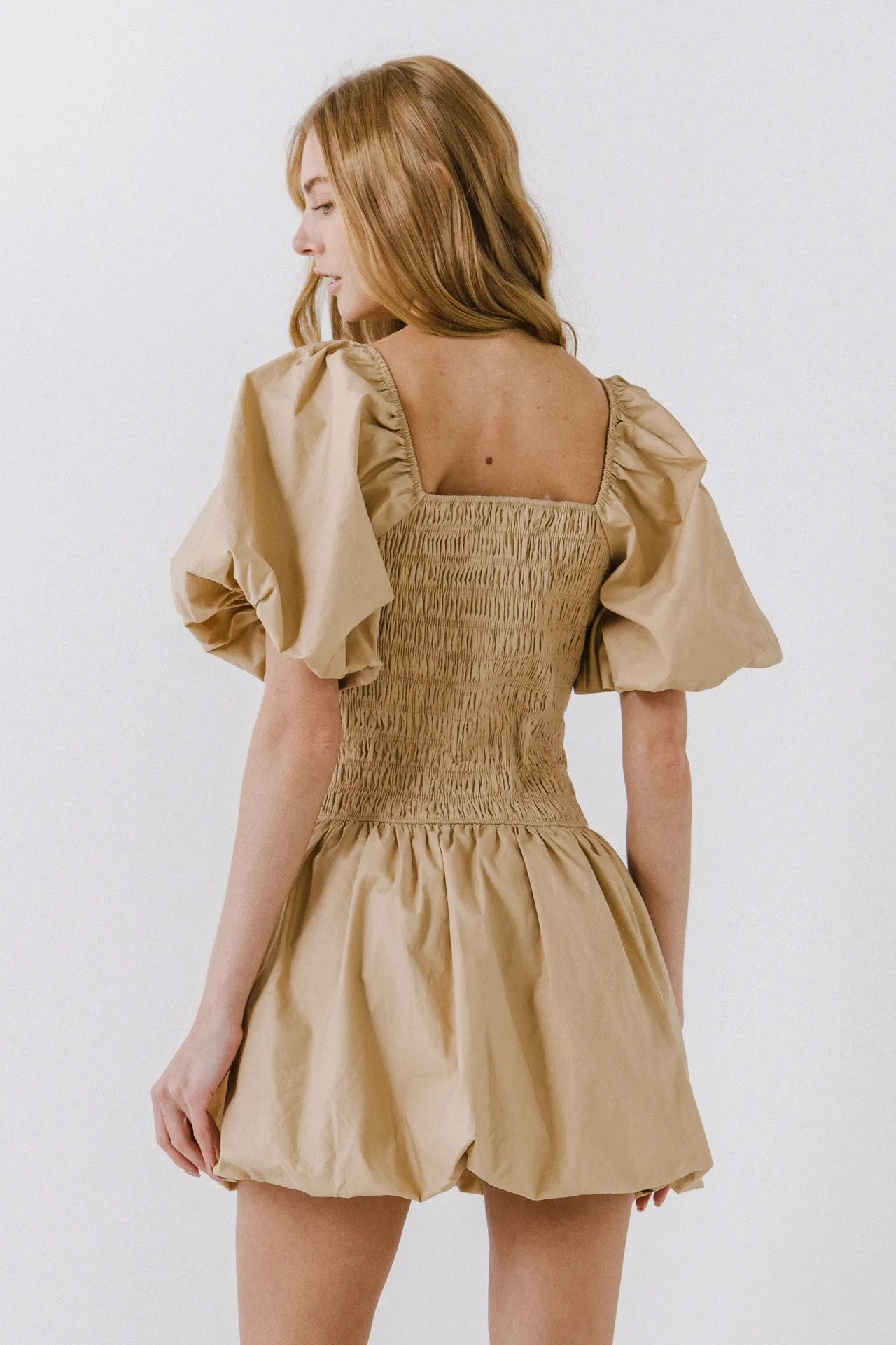 Smocked Puff Mini Dress sold by Endless Rose product image thumbnail 4