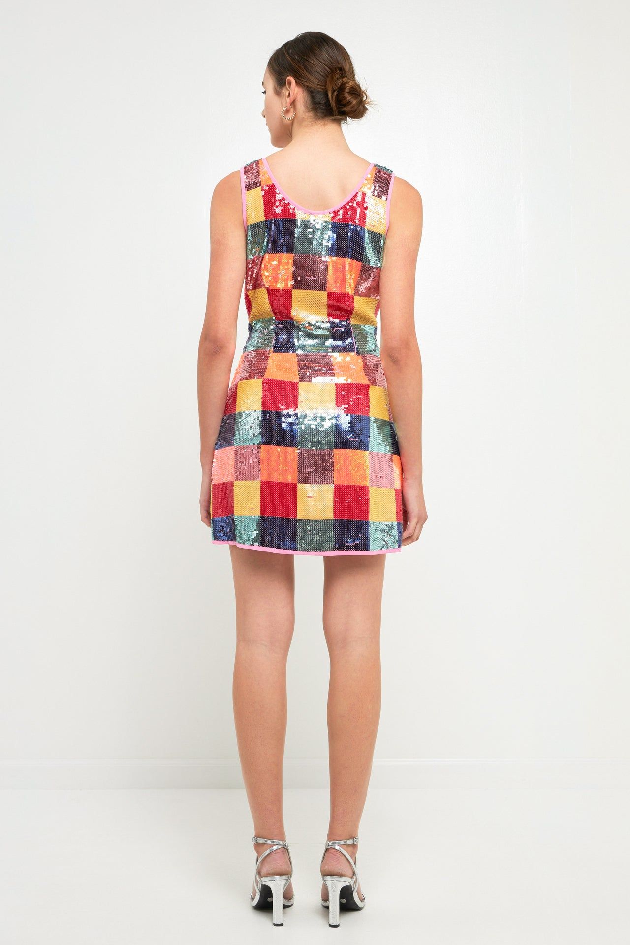 Sequins Gingham Mini Dress sold by Endless Rose product image thumbnail 4