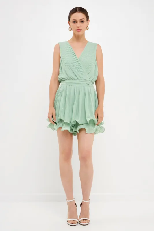 Pleated Romper sold by Endless Rose