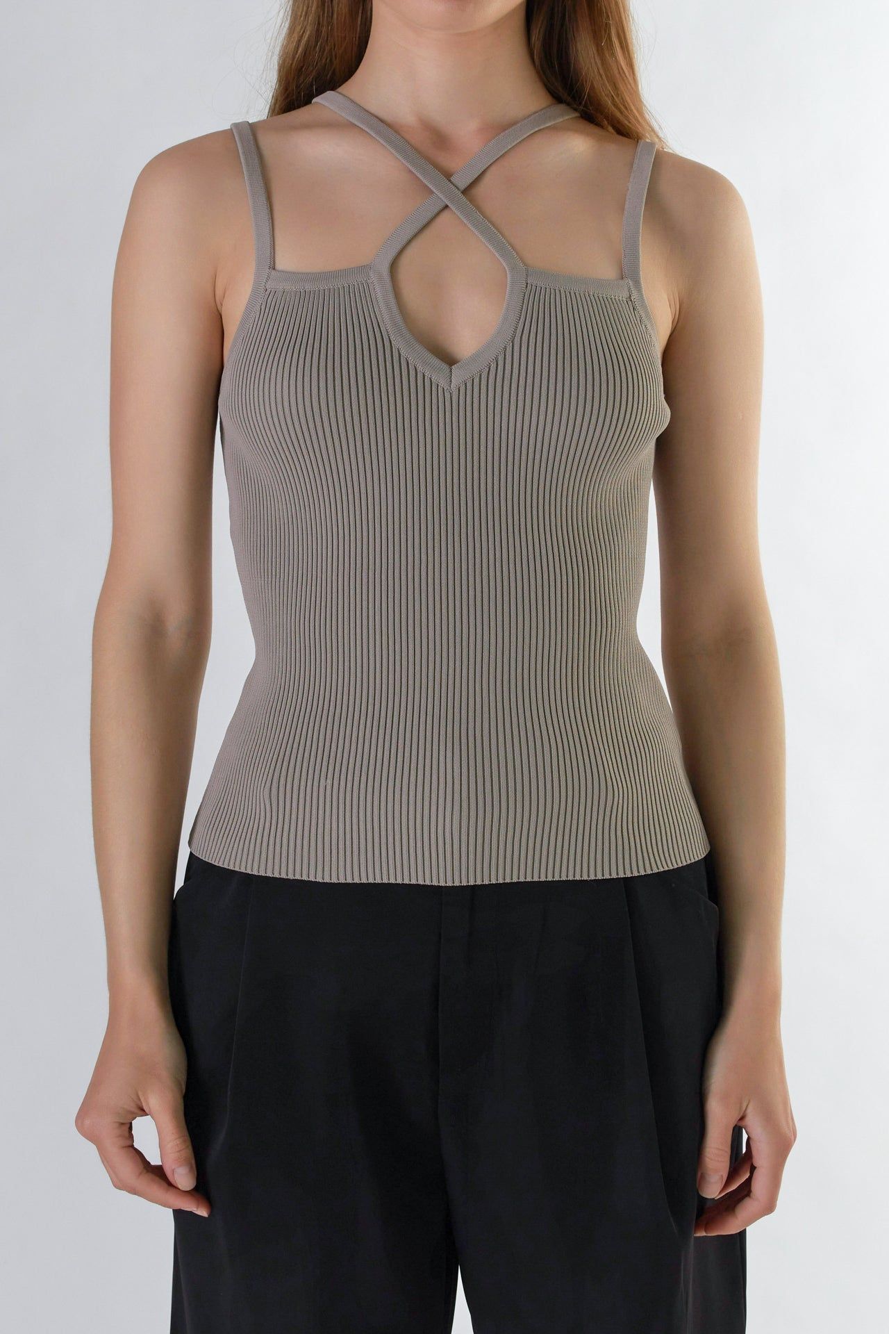 Sale of Strap Detail Fitted Knit Top sold by Endless Rose product image thumbnail 2