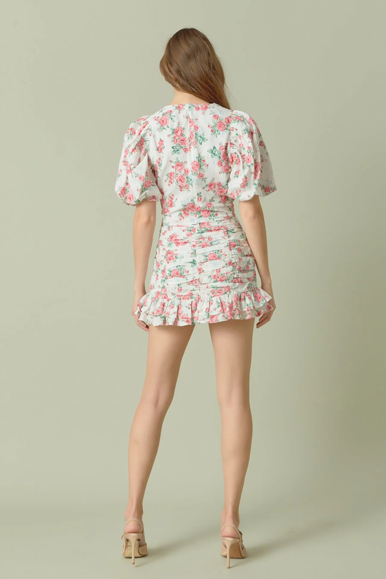 Floral Linen Puff Sleeve Top sold by Endless Rose product image thumbnail 4