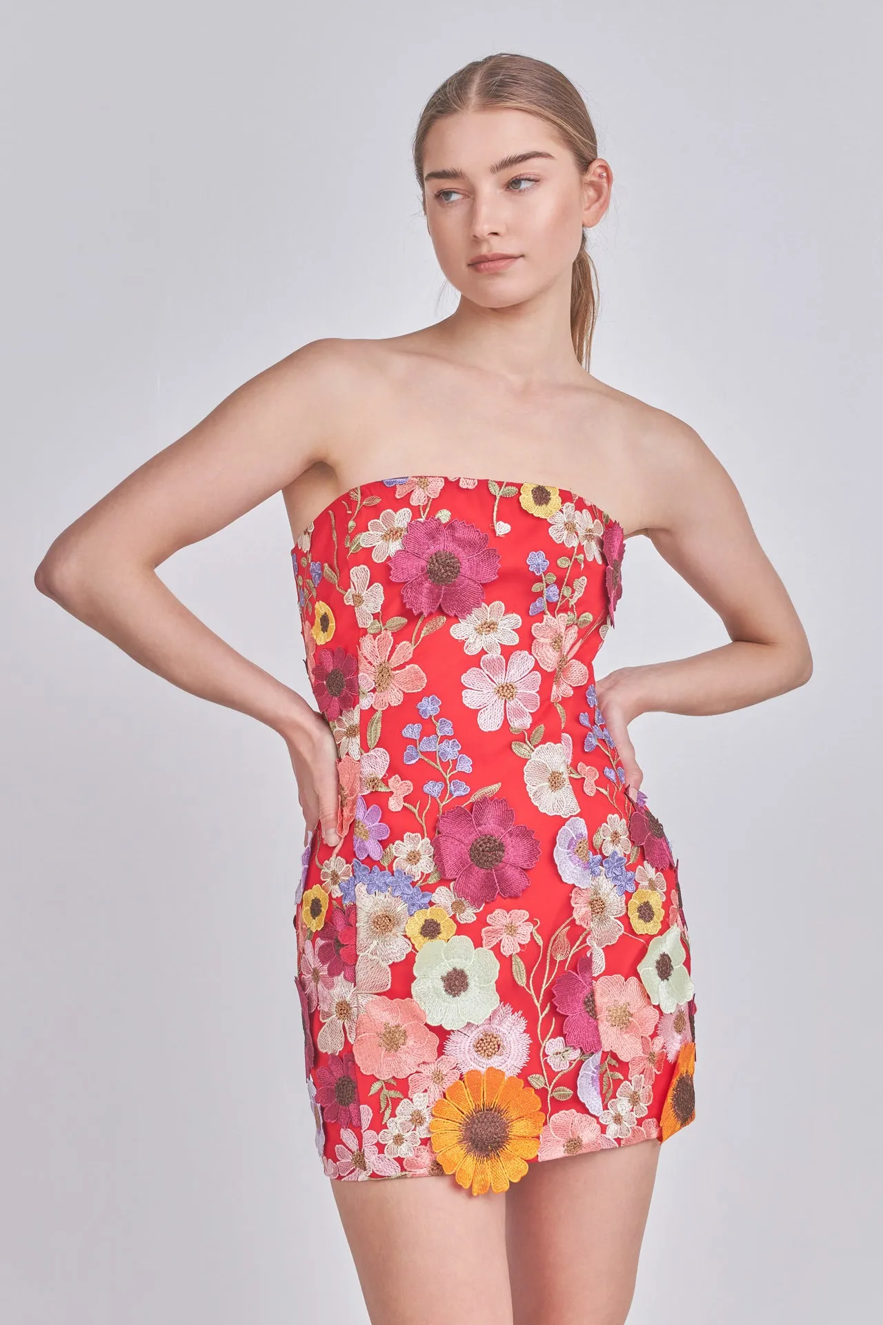 Floral Embroidered Mini Dress sold by Endless Rose product image thumbnail 5