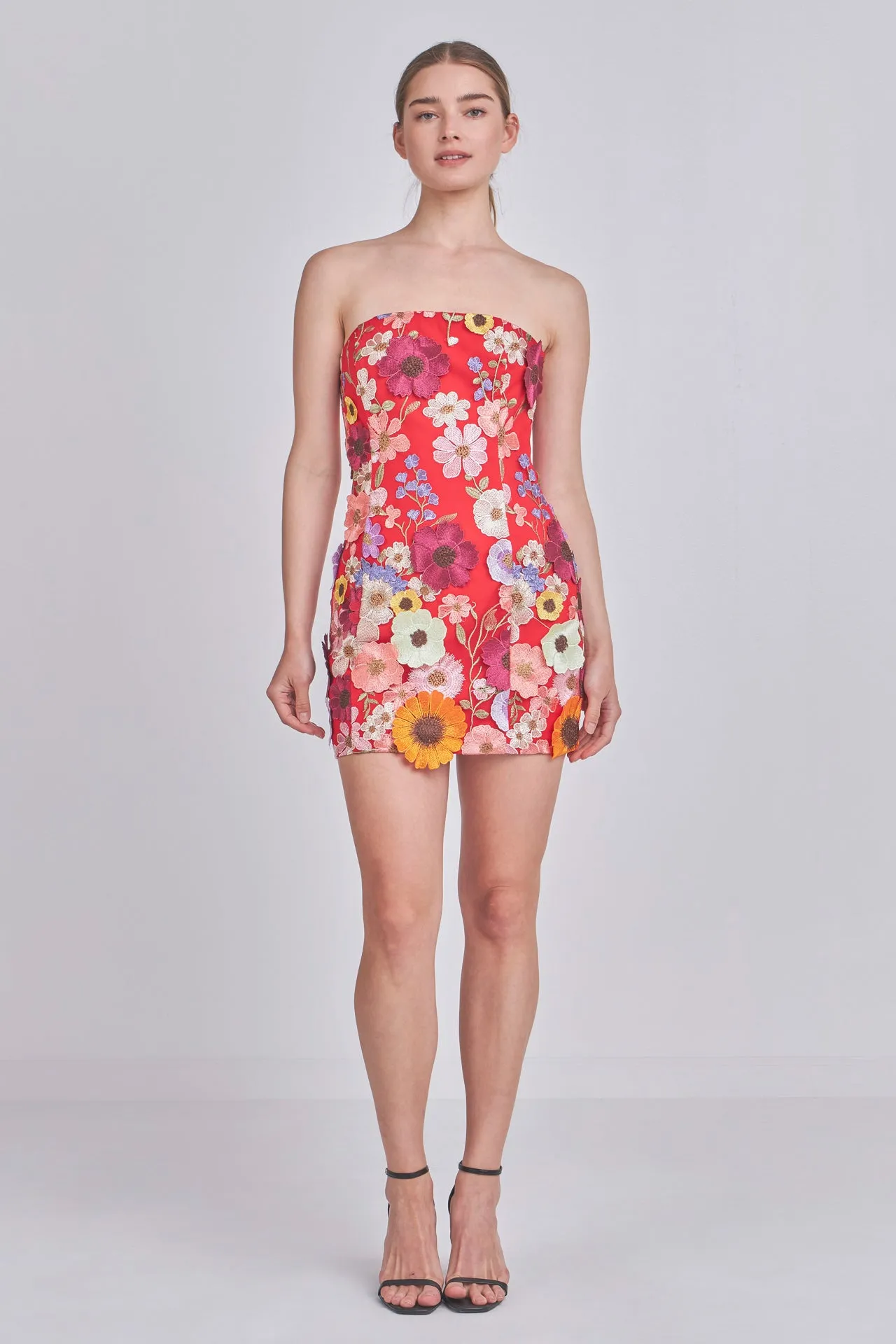 Floral Embroidered Mini Dress sold by Endless Rose