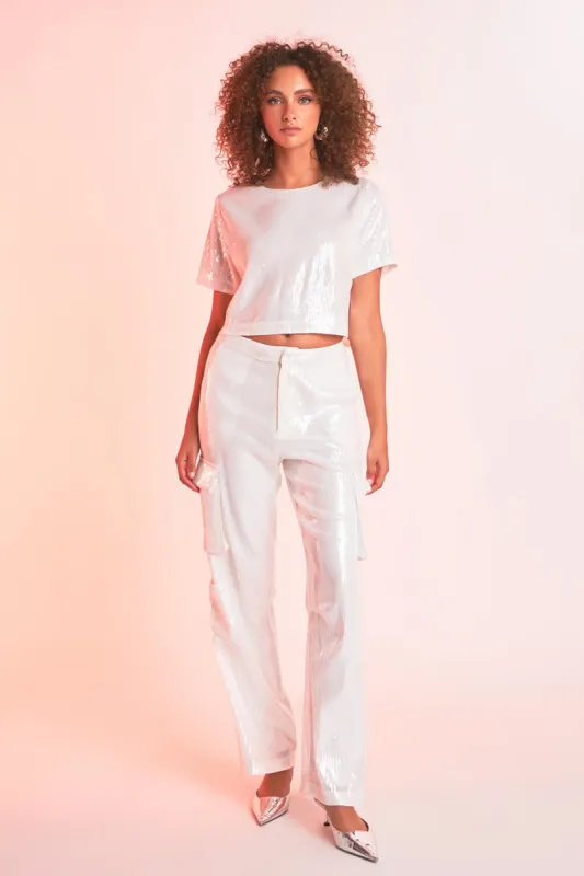 Sequins Cropped Top - Final Sale sold by Endless Rose