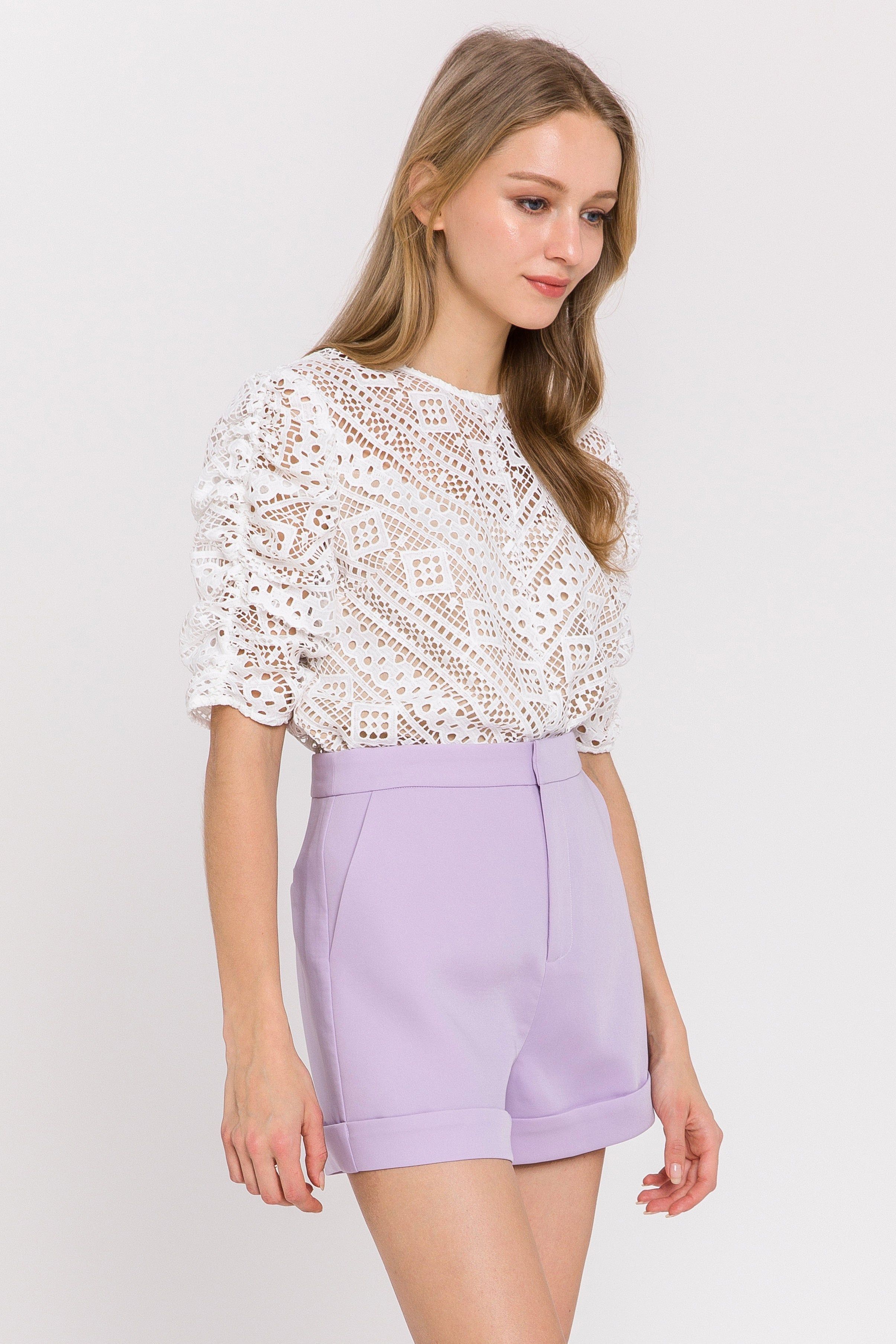 High-Waisted Tailored Shorts sold by Endless Rose product image thumbnail 30