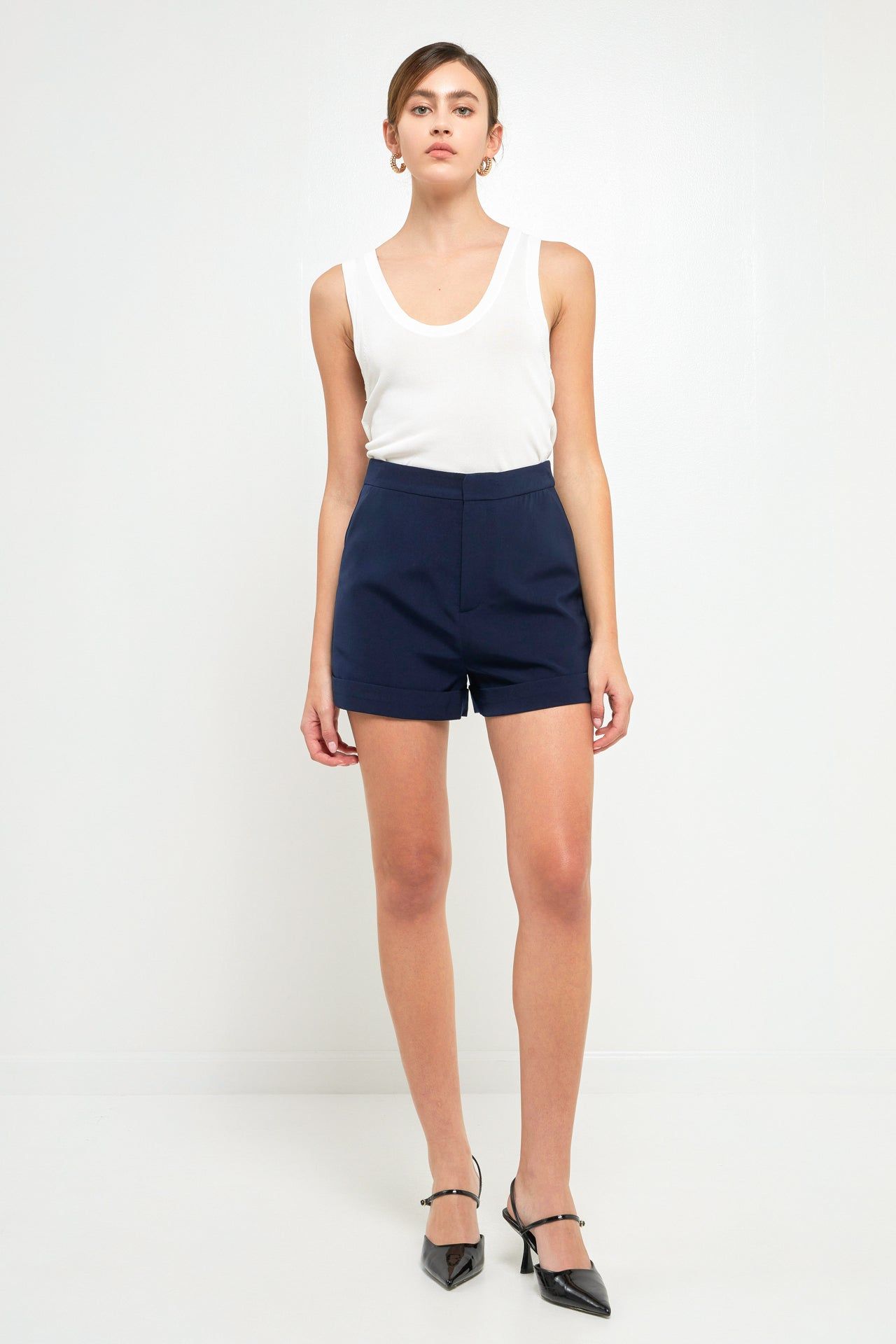 High-Waisted Tailored Shorts sold by Endless Rose product image thumbnail 11