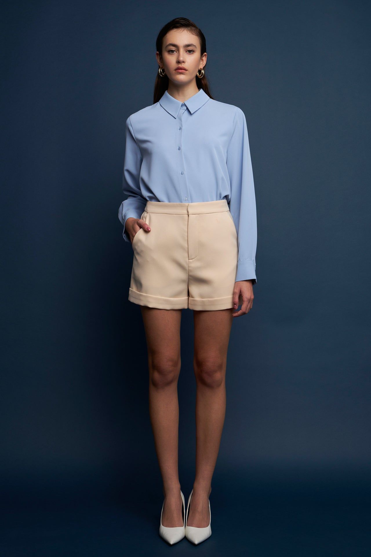 High-Waisted Tailored Shorts sold by Endless Rose