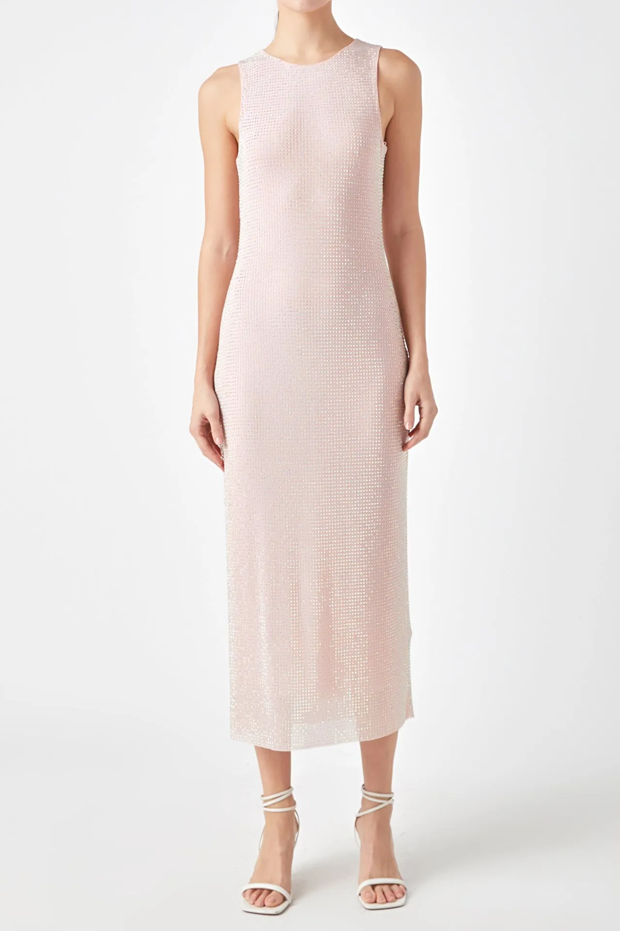 Rhinestone Mesh Midi Dress - Final Sale sold by Endless Rose product image thumbnail 2