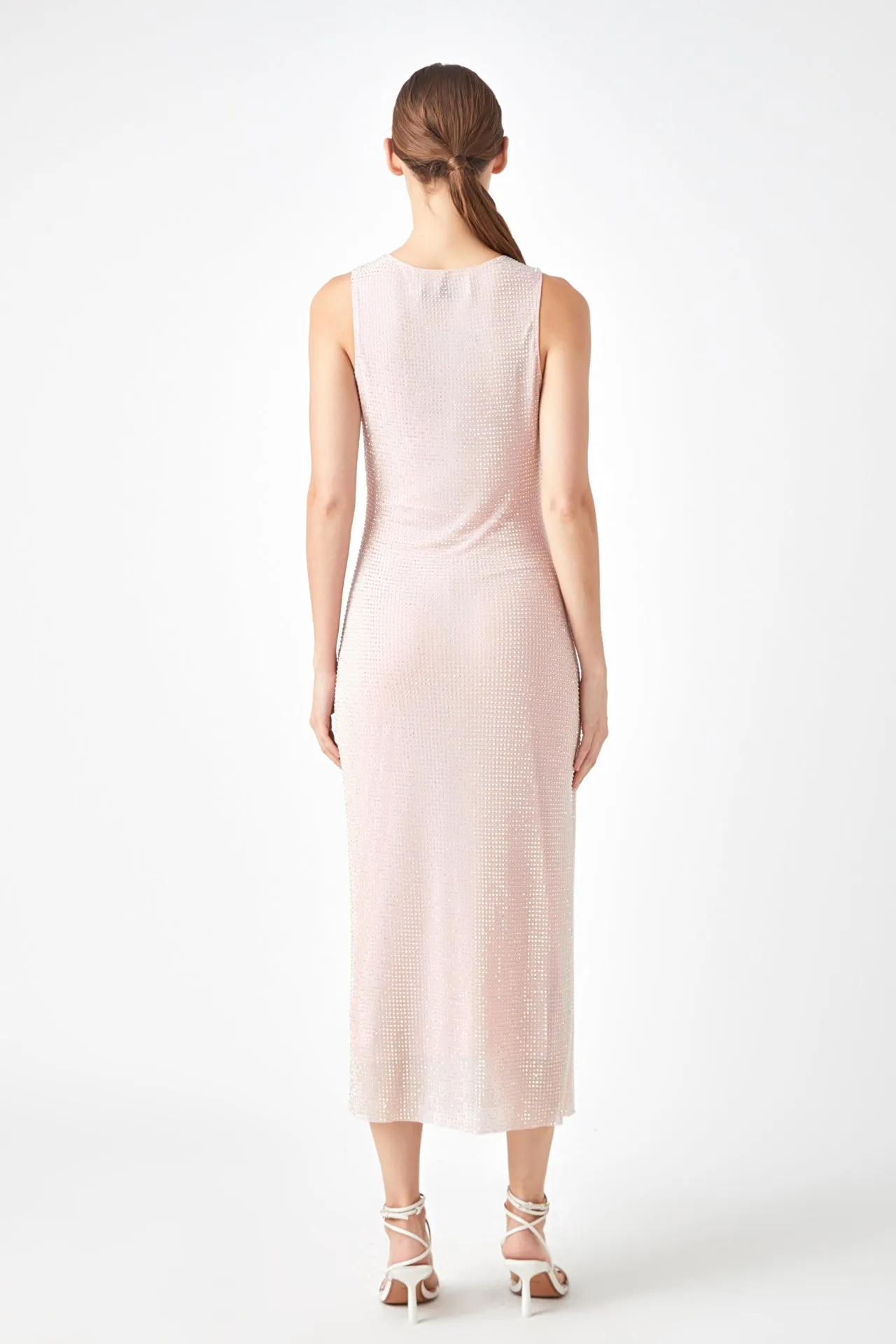 Rhinestone Mesh Midi Dress - Final Sale sold by Endless Rose product image thumbnail 4