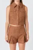 Tweed Short Sleeveless Jacket sold by Endless Rose