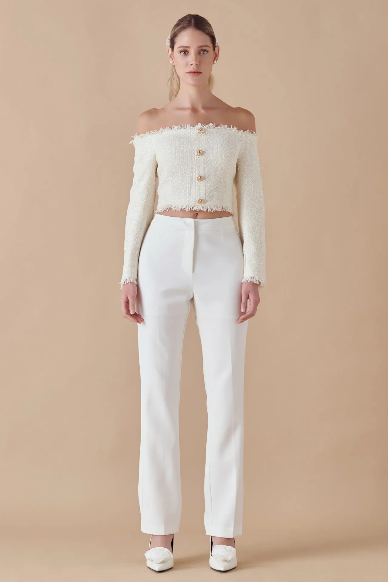 Off-The-Shoulder Long Sleeve Top sold by Endless Rose